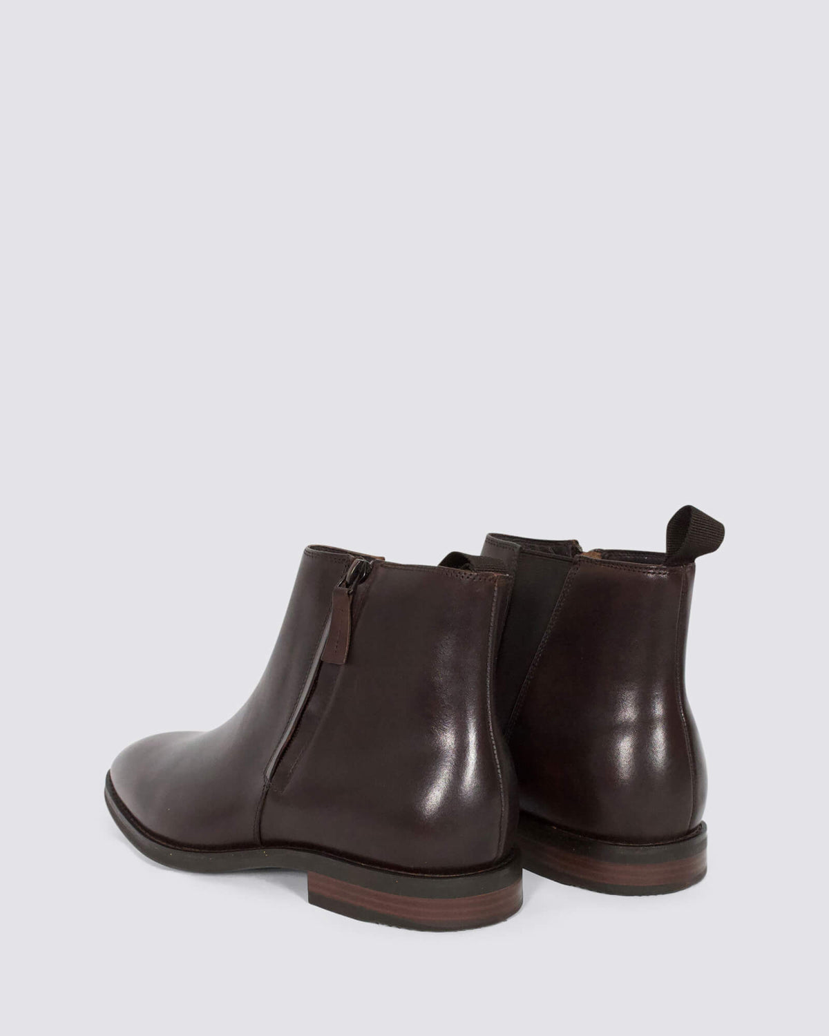 BARRACK MENS ANKLE BOOTS MAHOGANY