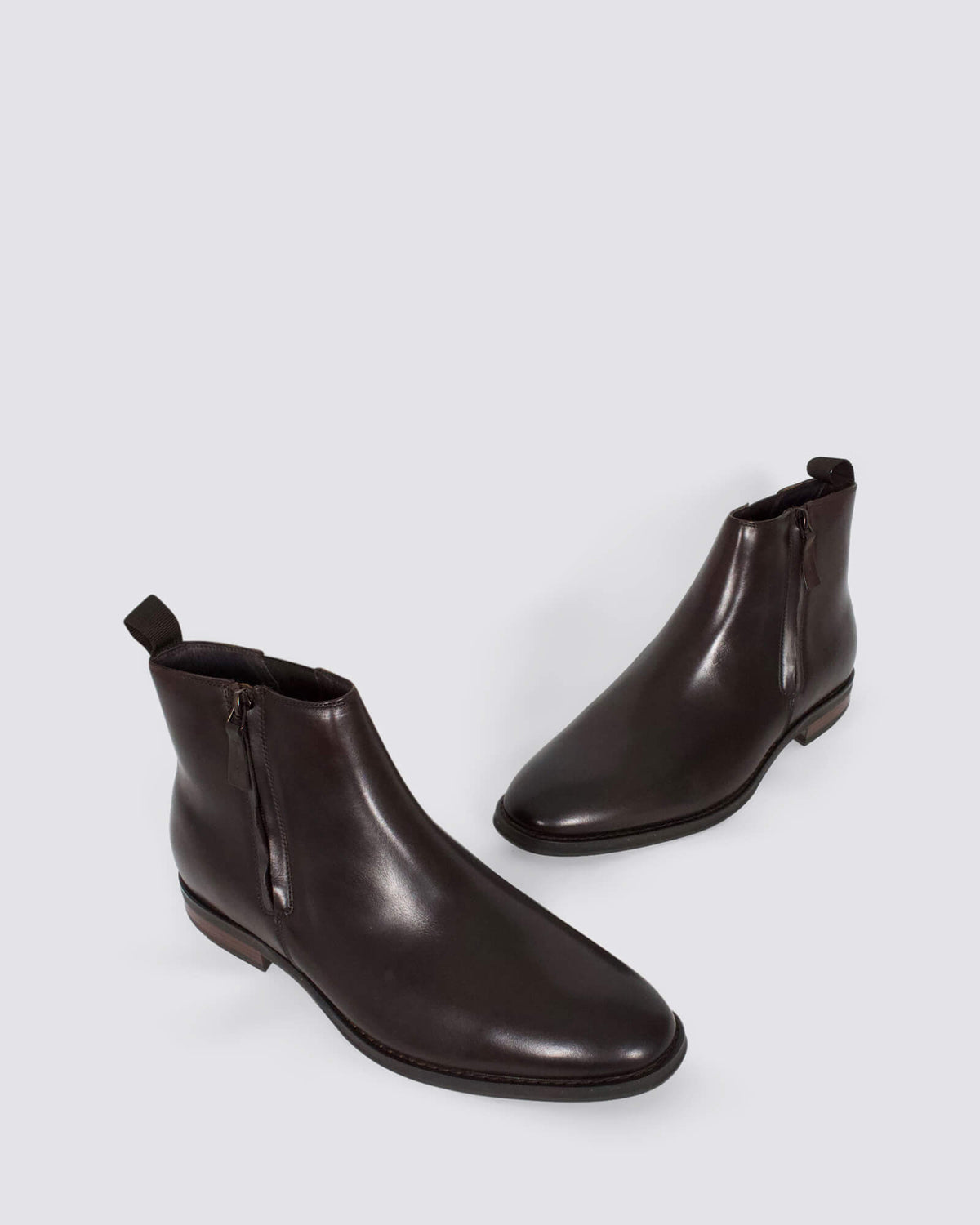 BARRACK MENS ANKLE BOOTS MAHOGANY