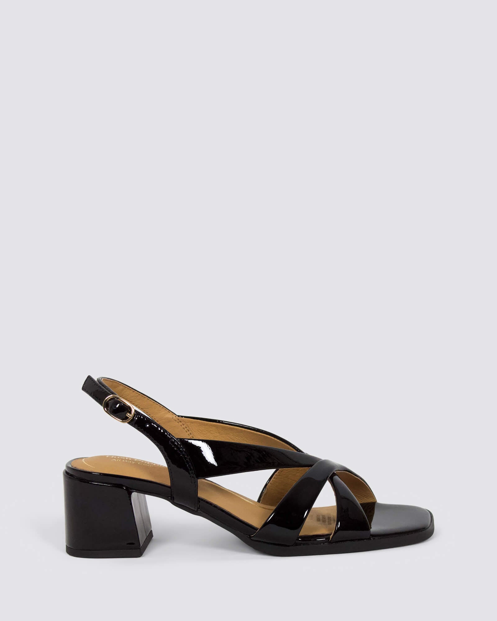 KABOO HEELS BLACK PATENT