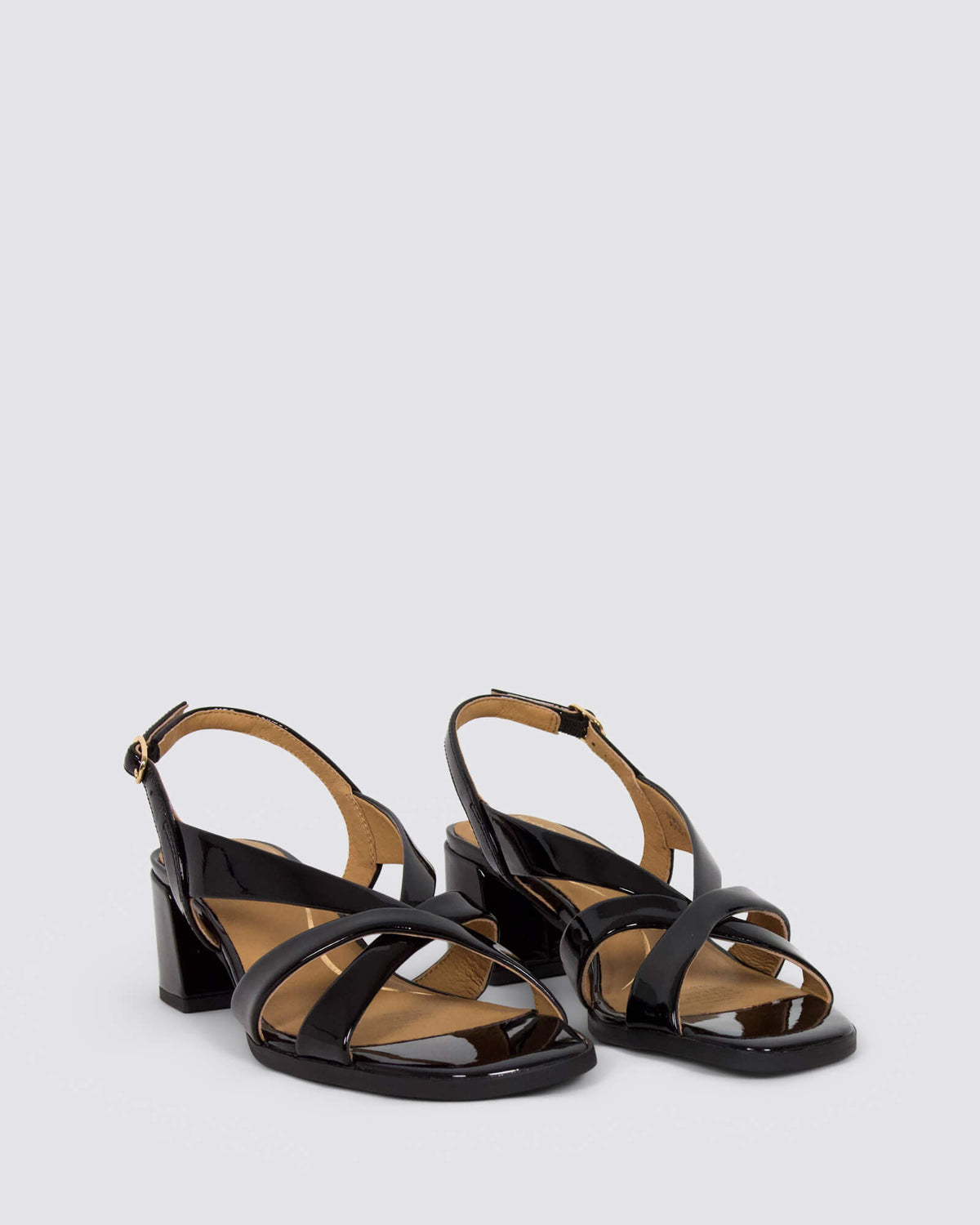 KABOO HEELS BLACK PATENT