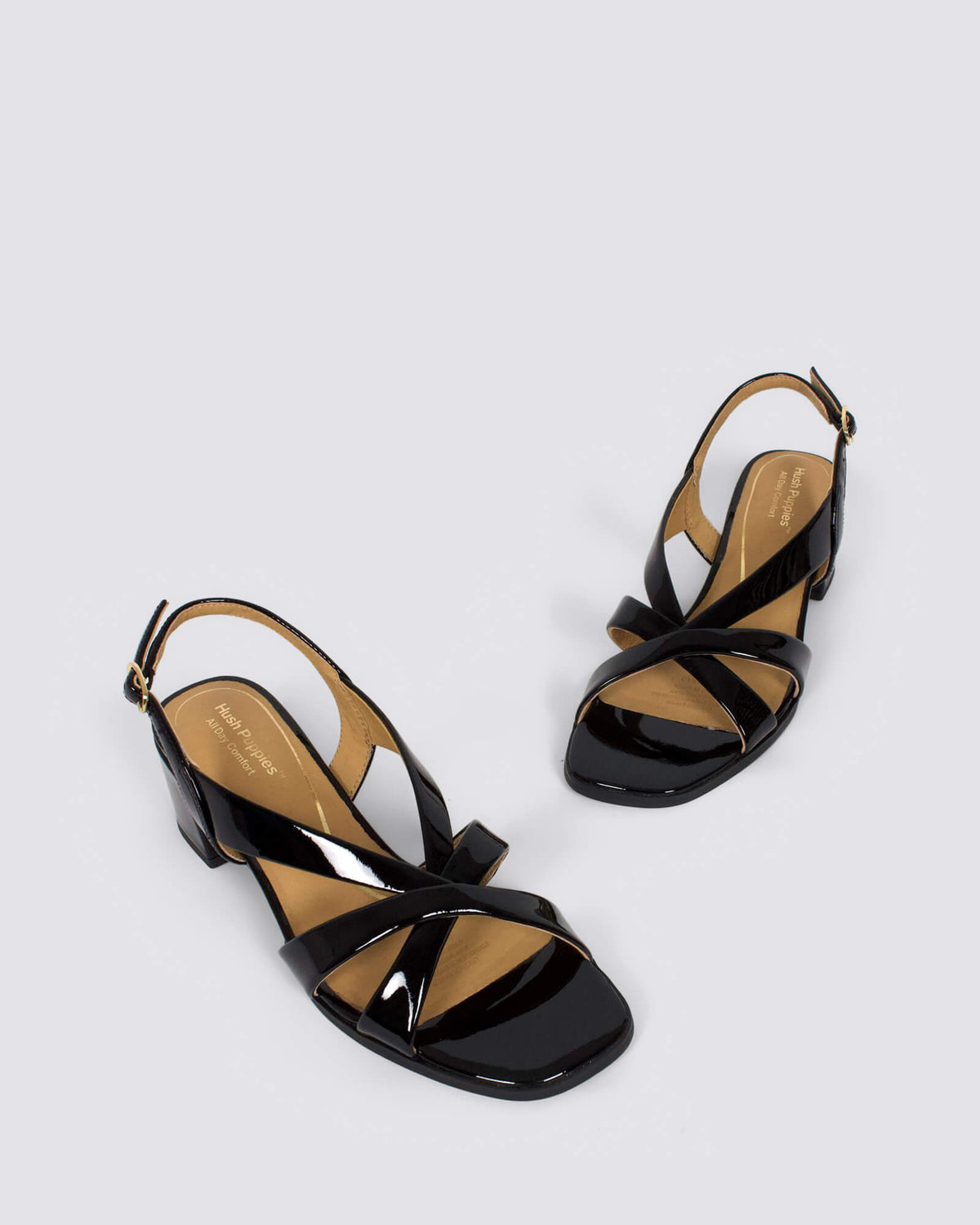 KABOO HEELS BLACK PATENT