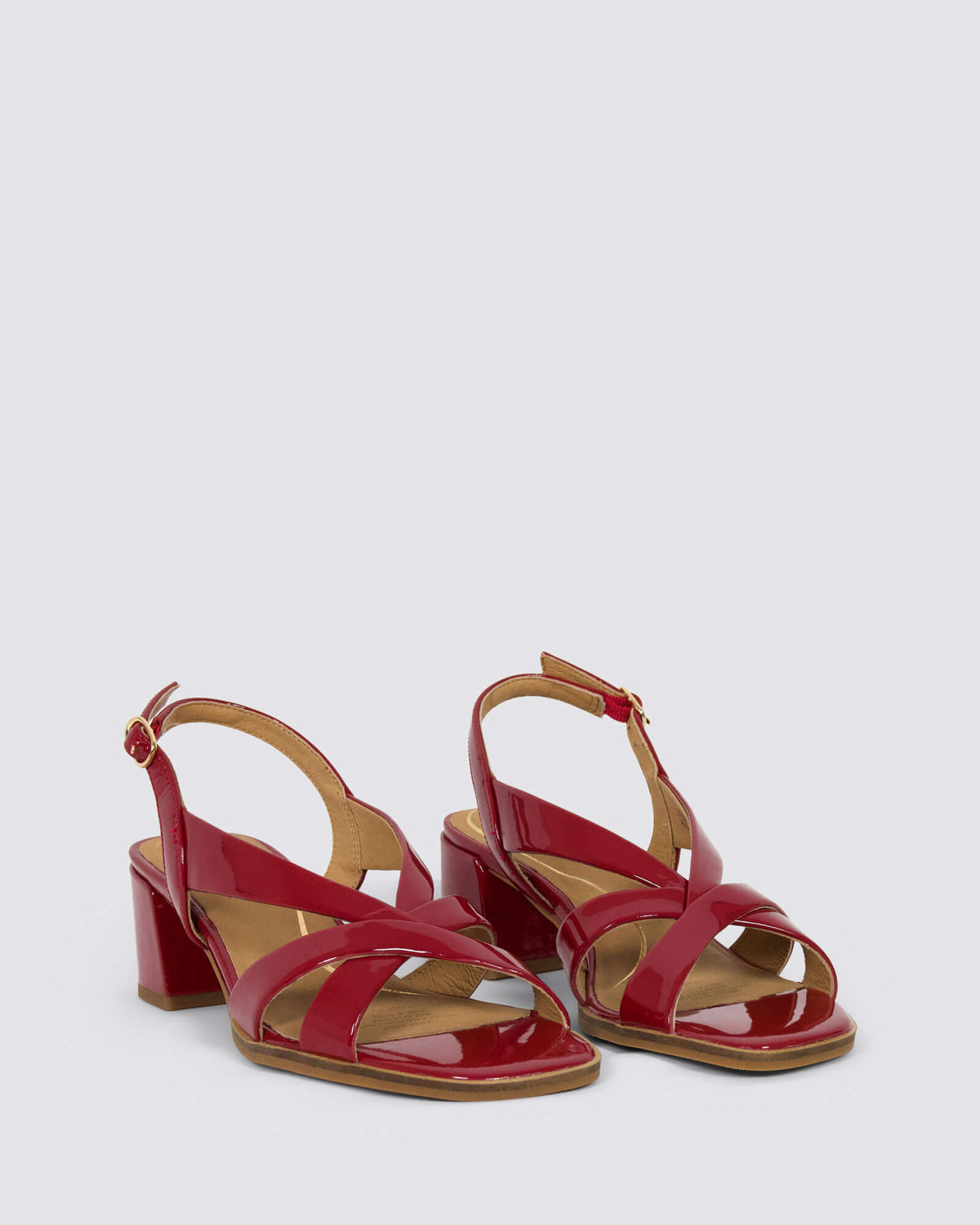 KABOO HEELS RED PATENT