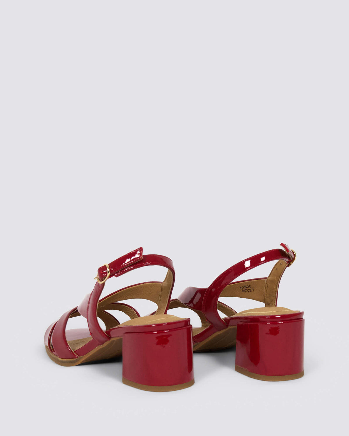 KABOO HEELS RED PATENT
