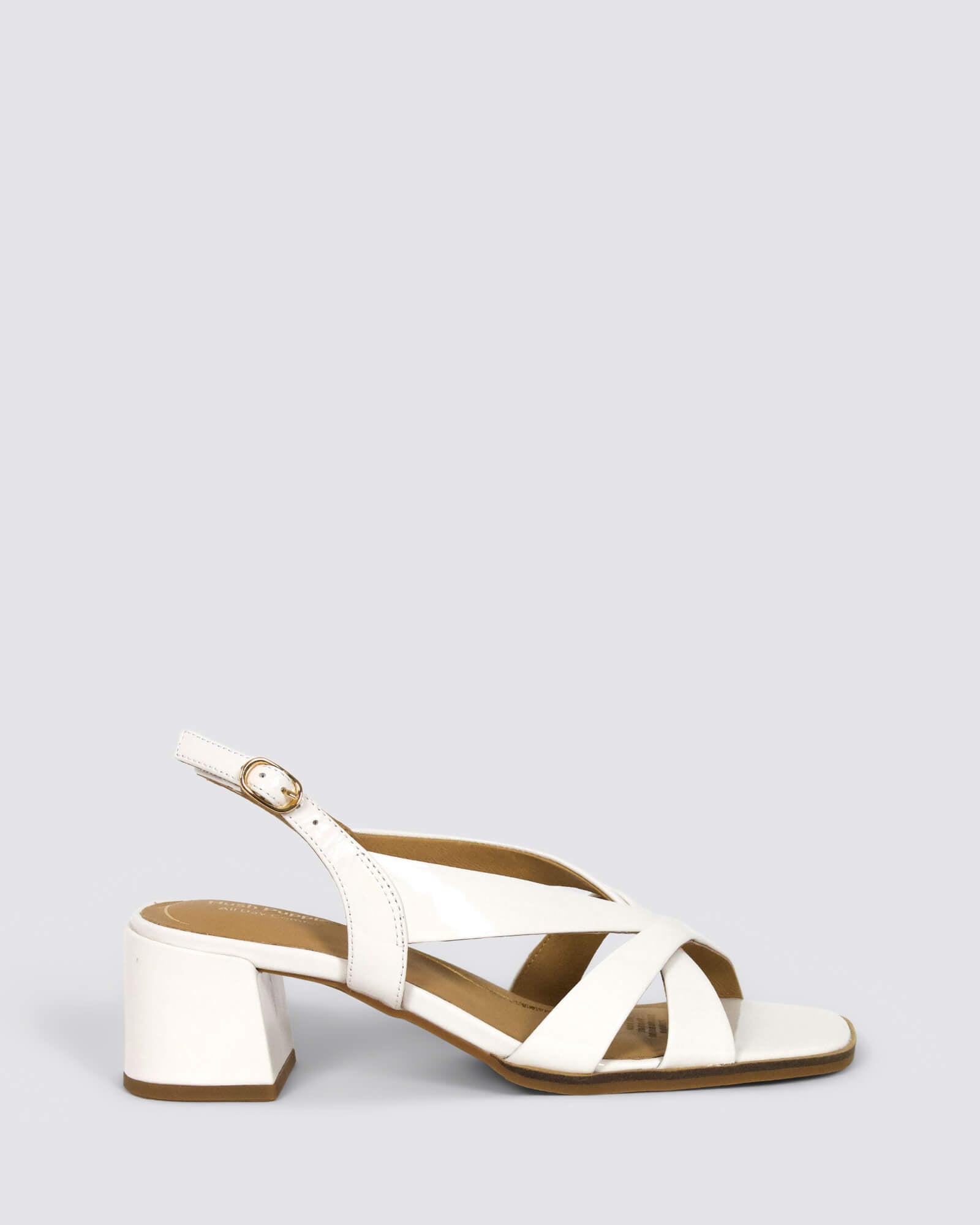 KABOO HEELS WHITE PATENT