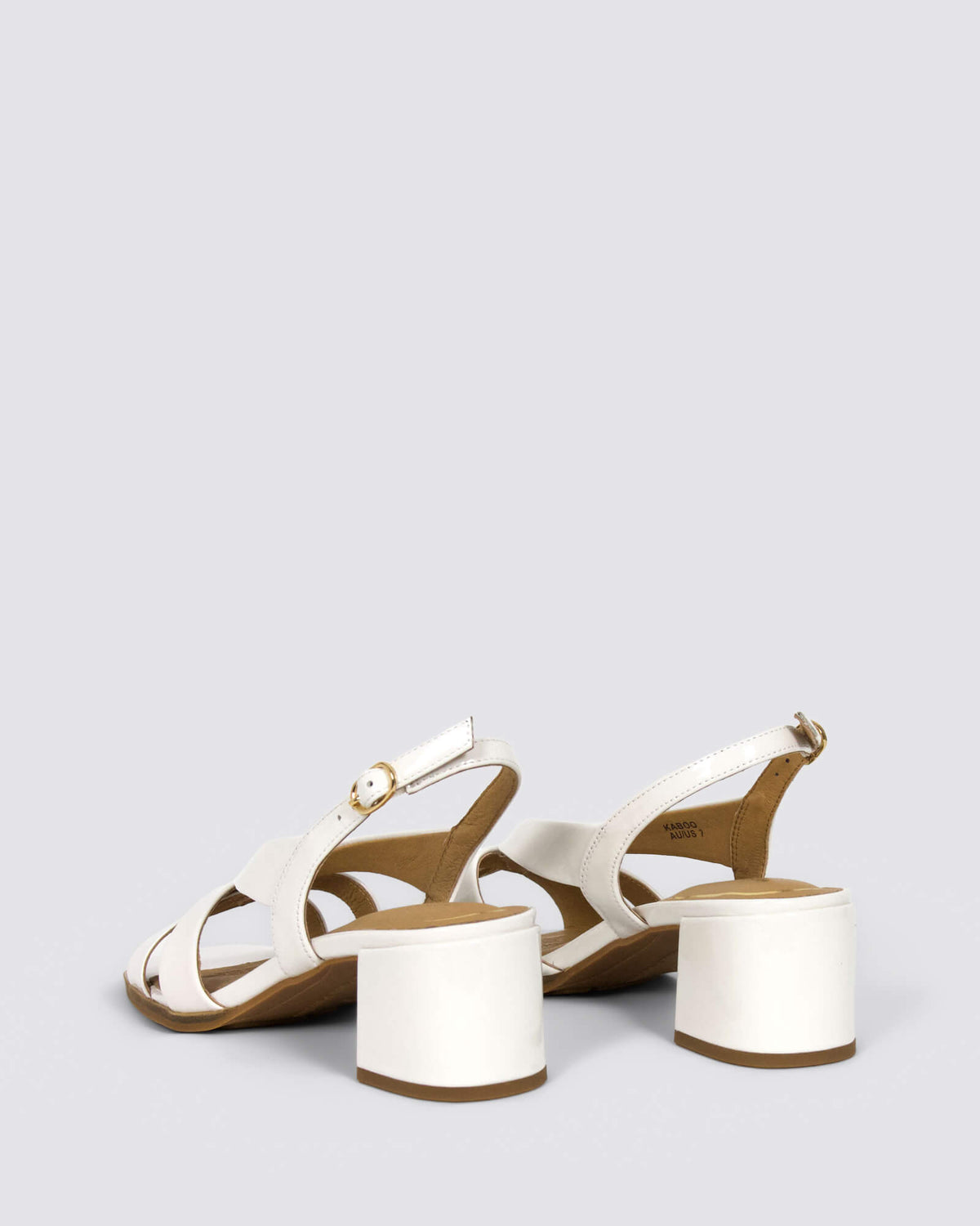 KABOO HEELS WHITE PATENT
