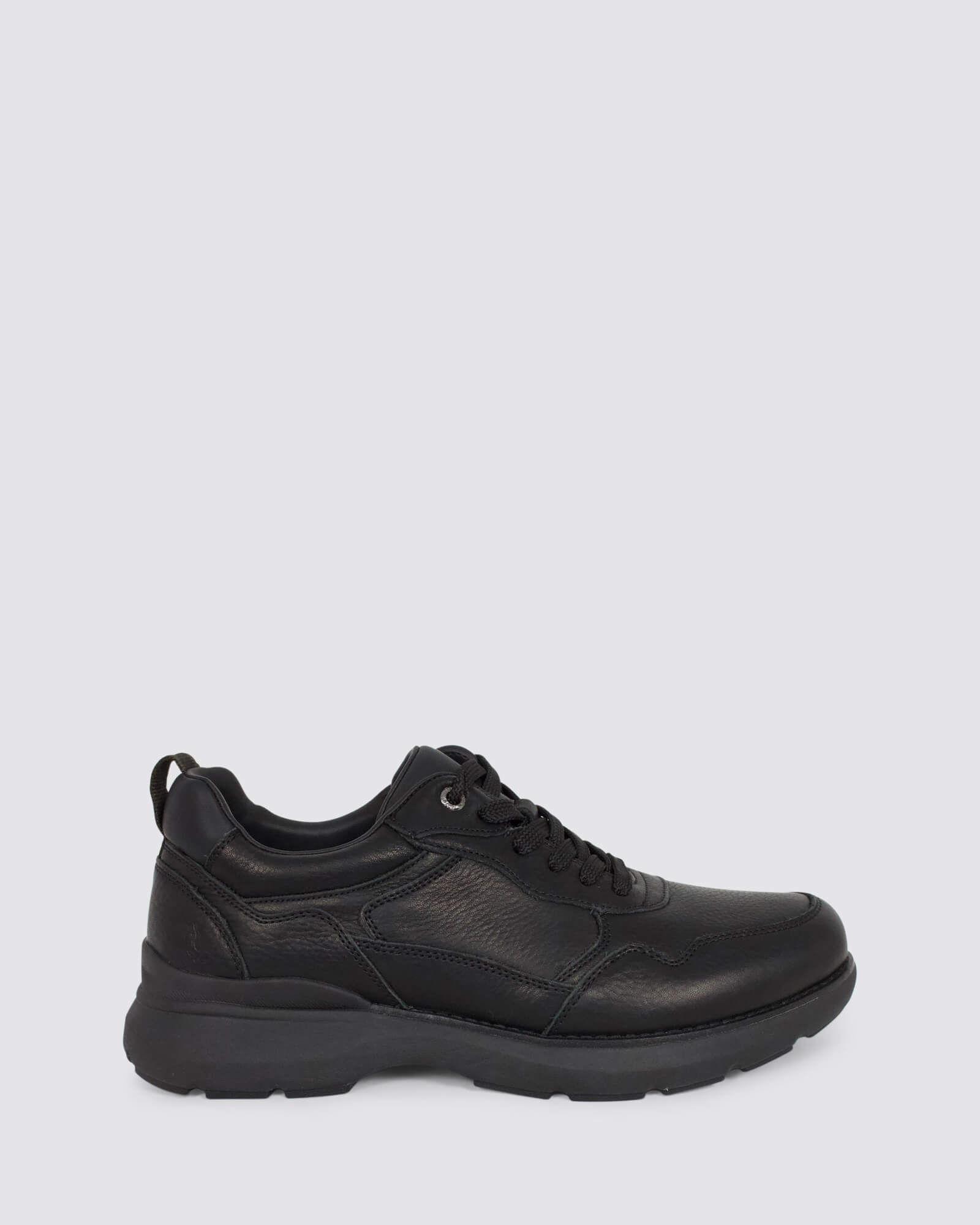 RAMBLE MENS LACE UP BLACK LEATHER
