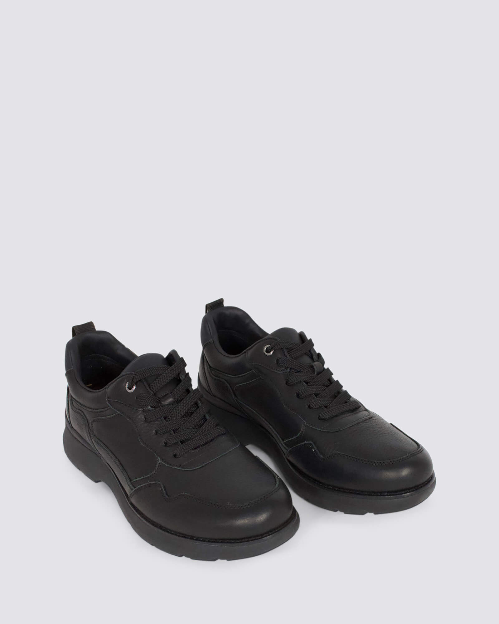 RAMBLE MENS LACE UP BLACK LEATHER