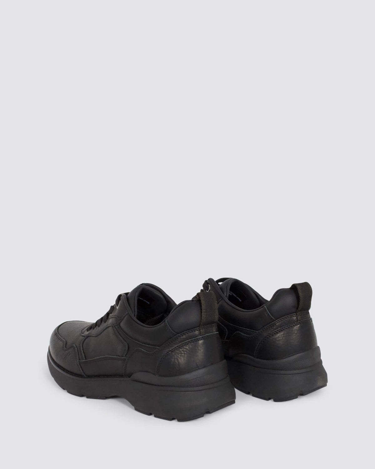RAMBLE MENS LACE UP BLACK LEATHER