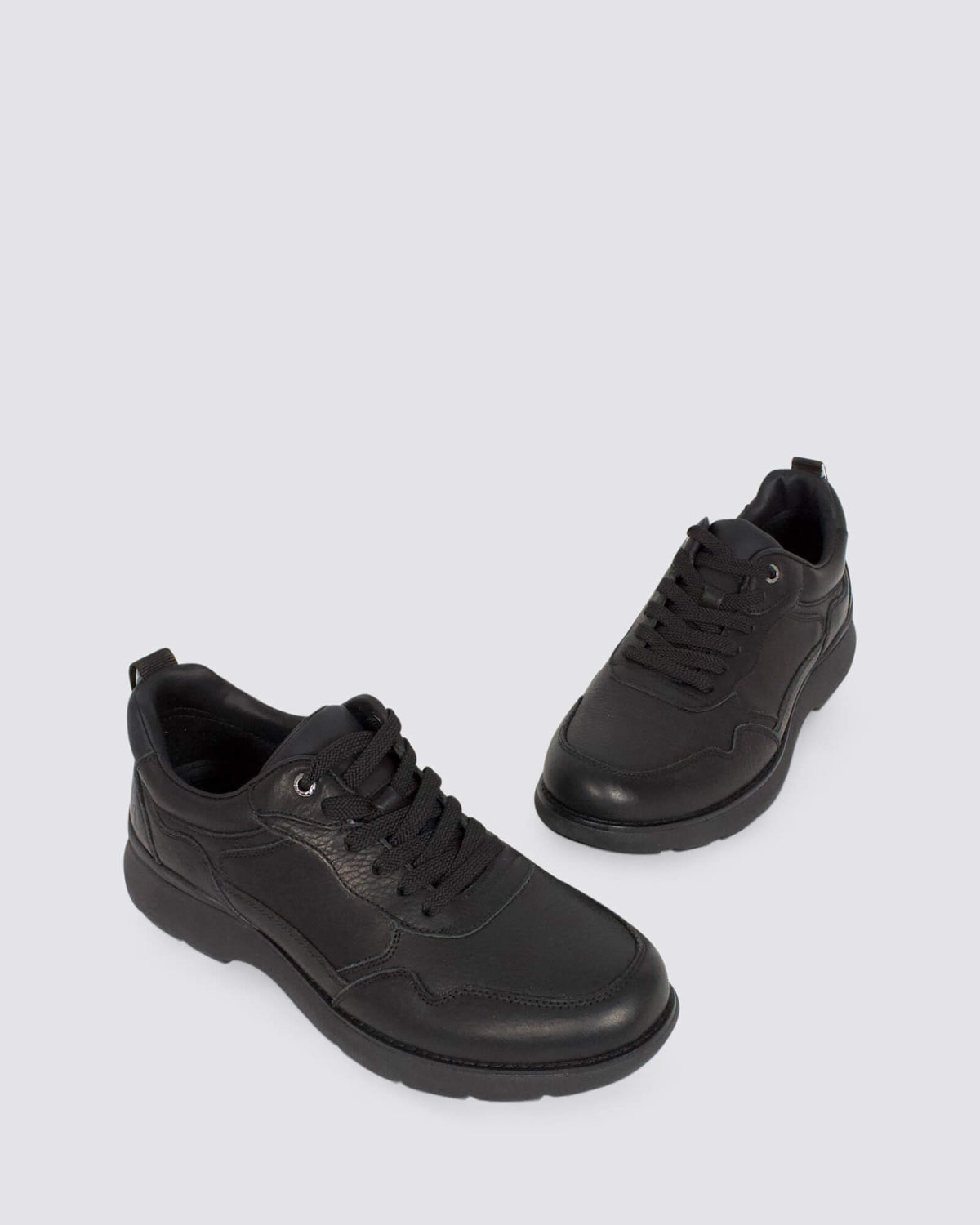 RAMBLE MENS LACE UP BLACK LEATHER