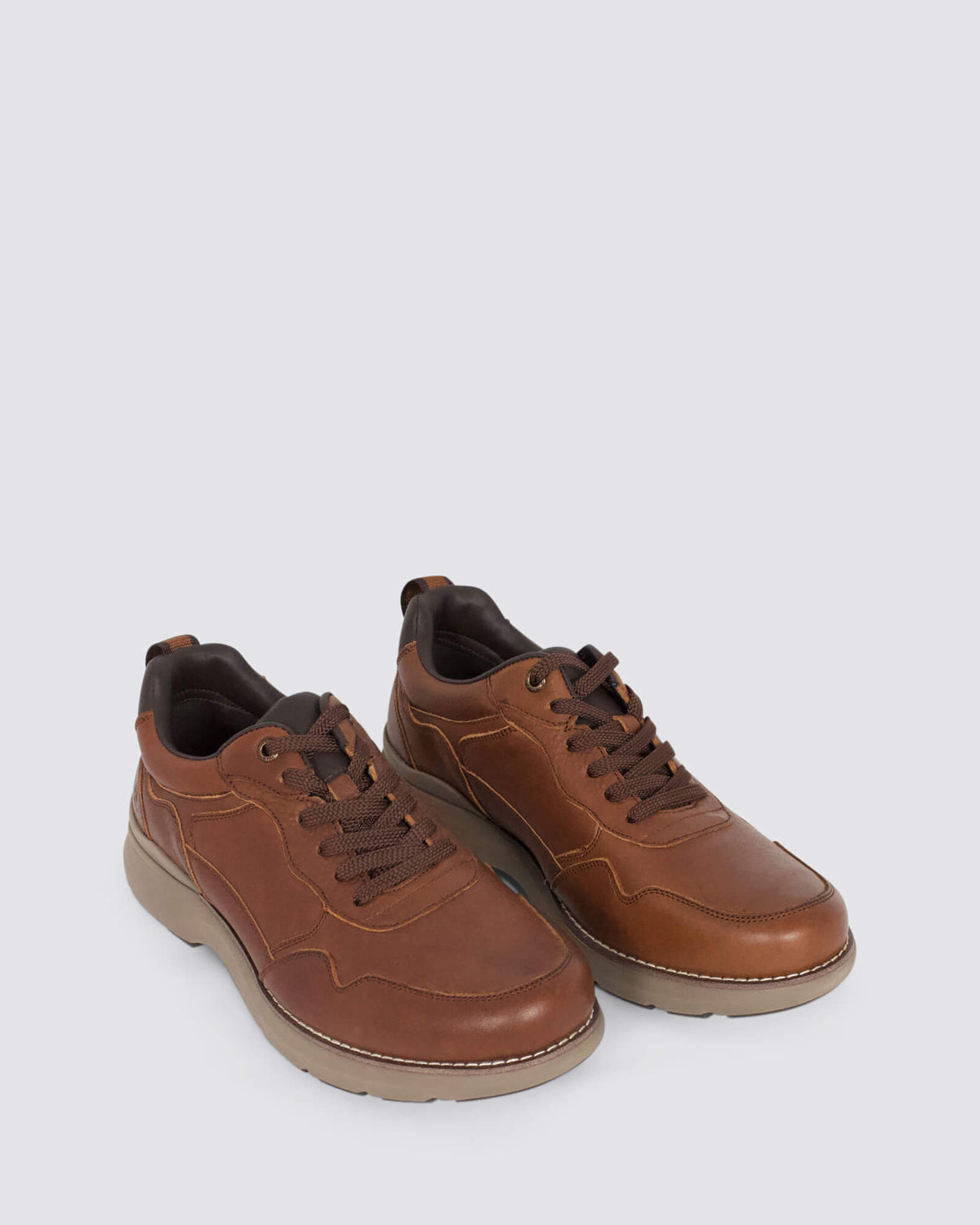 RAMBLE MENS LACE UP TAN LEATHER