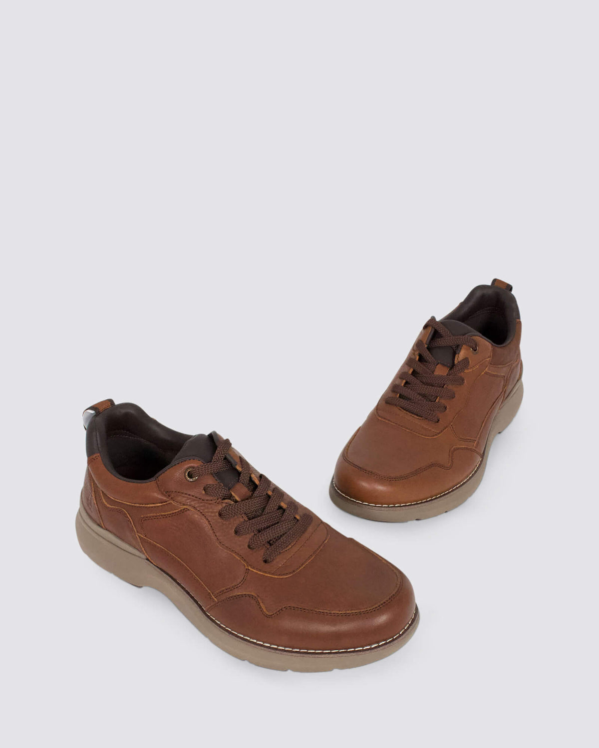 RAMBLE MENS LACE UP TAN LEATHER