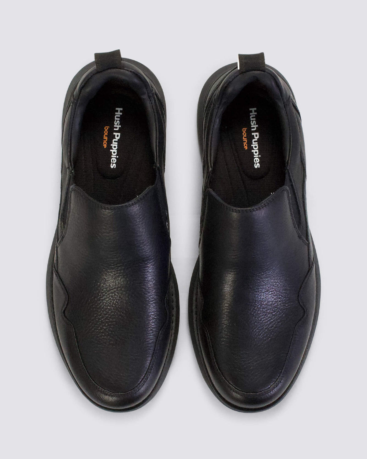 ROUTE SLIP ON SNEAKERS BLACK LEATHER