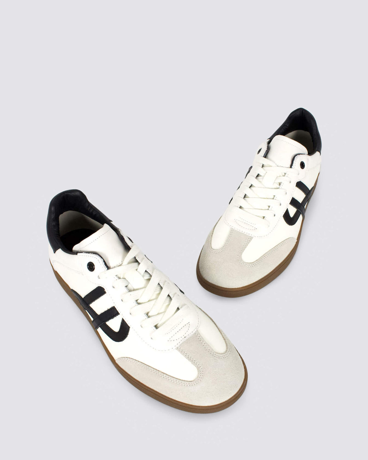 TRACKSIDE MENS SNEAKERS WHITE/BLACK
