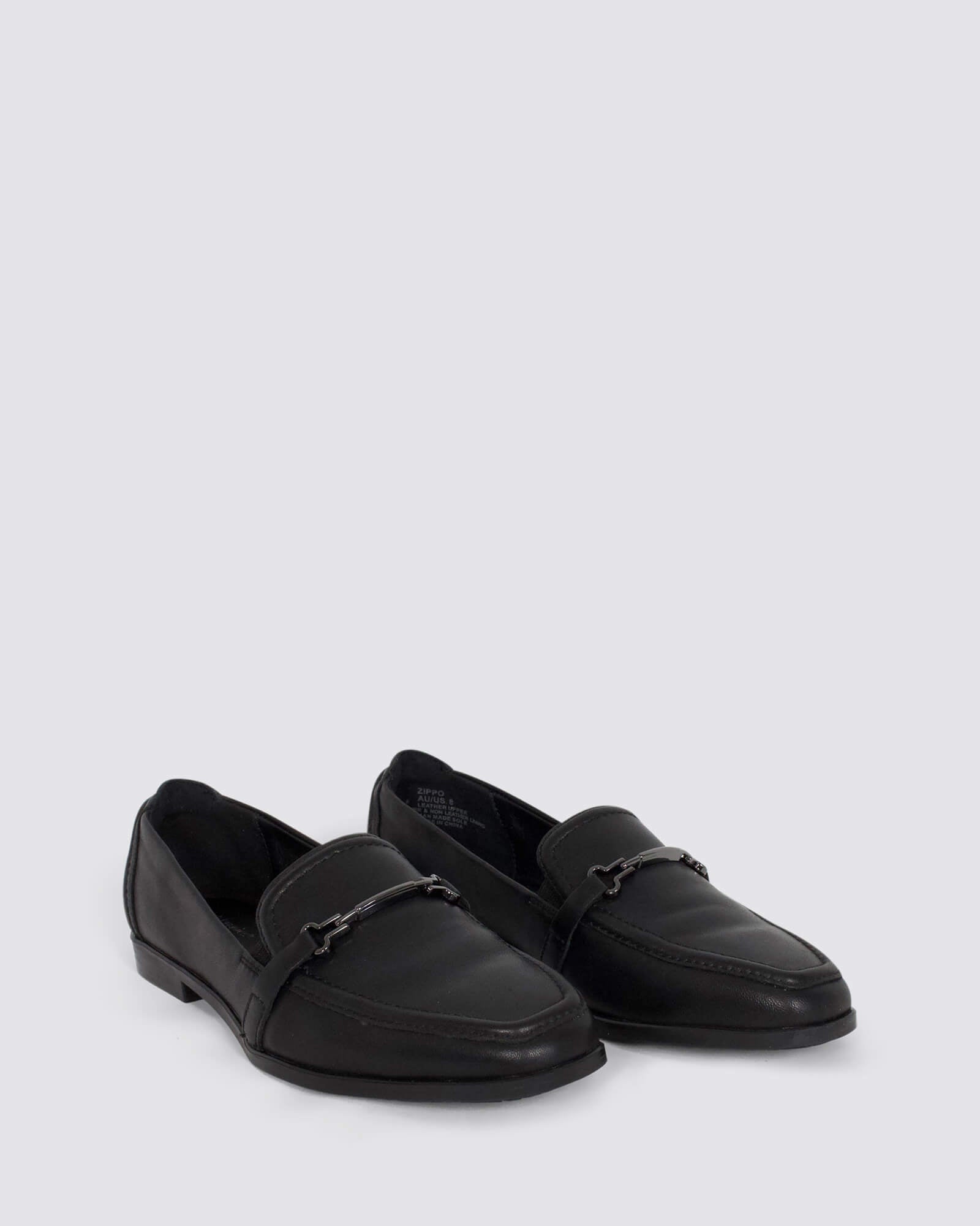 ZIPPO WOMENS LOAFERS BLACK