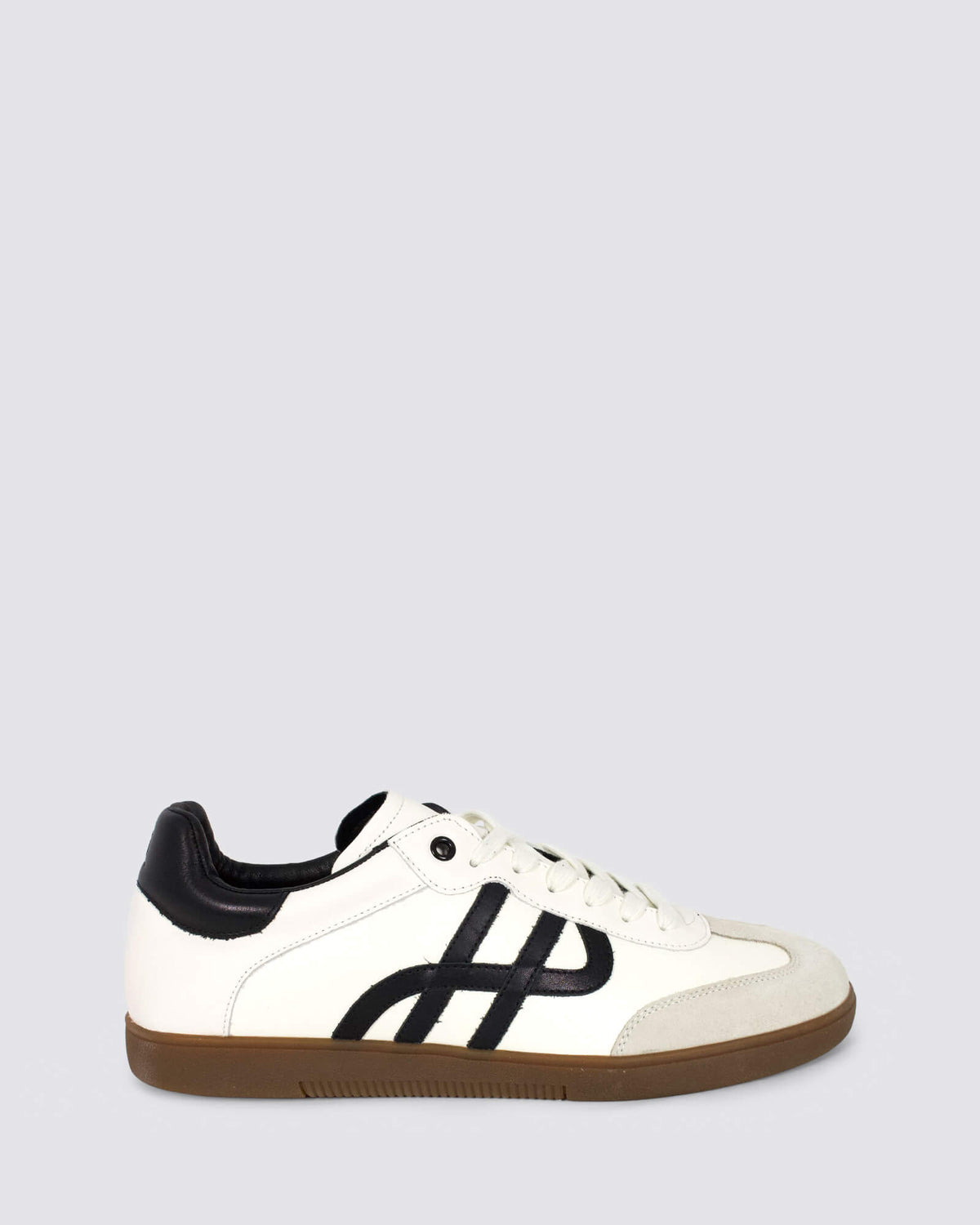 TRACKSIDE MENS SNEAKERS WHITE/BLACK