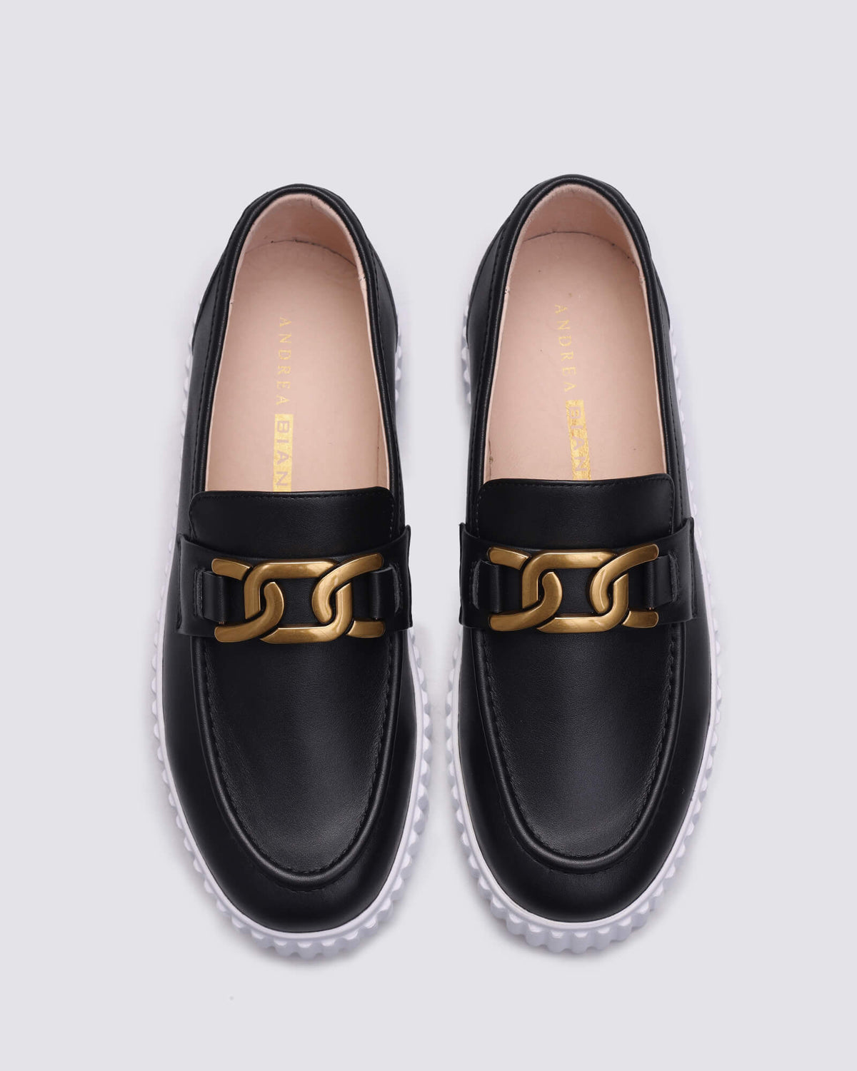IQUE BRASS LOAFERS BLACK LEATHER