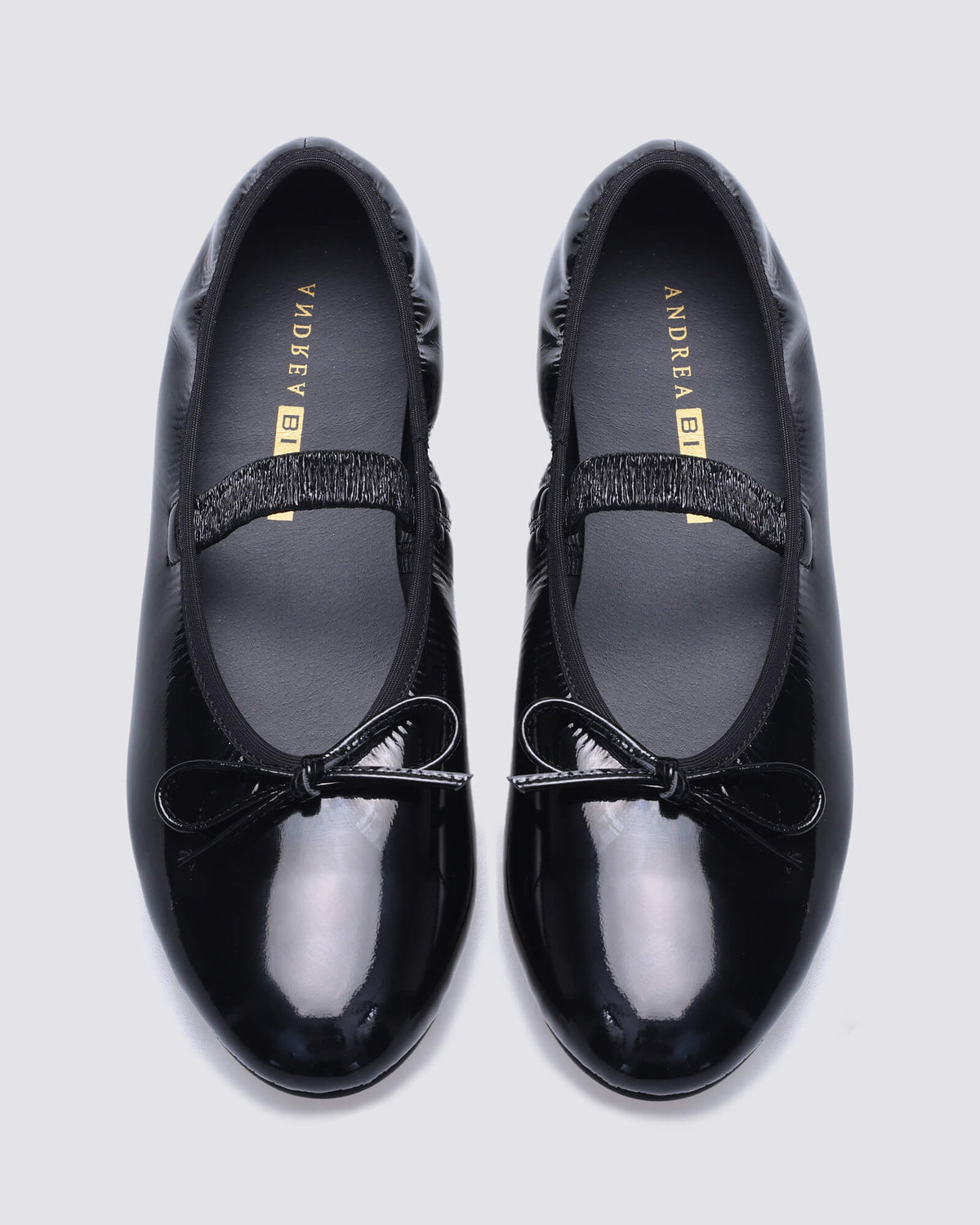 JADE MARYJANE BALLET FLATS BLACK STRETCH