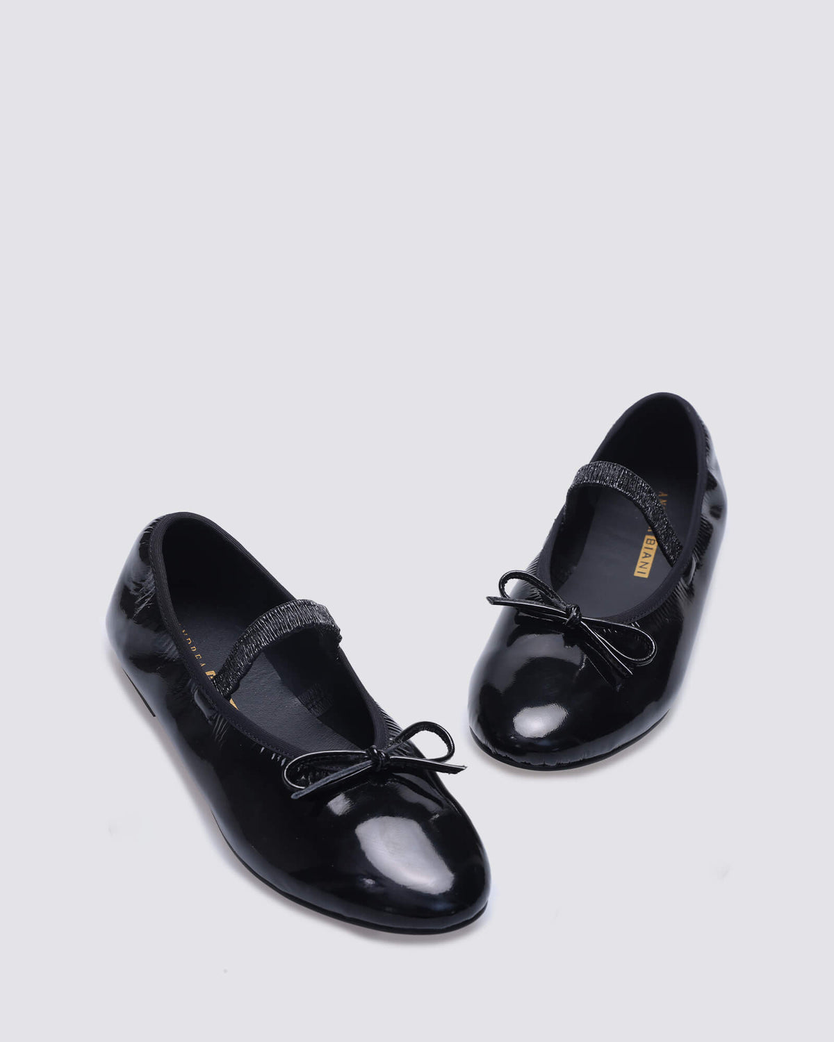 JADE MARYJANE BALLET FLATS BLACK STRETCH