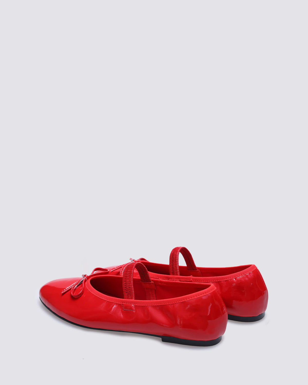 JADE MARYJANE BALLET FLATS RED PATENT