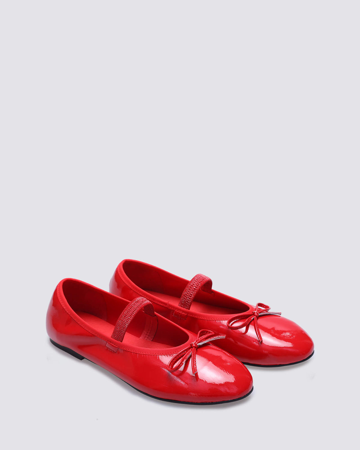 JADE MARYJANE BALLET FLATS RED PATENT