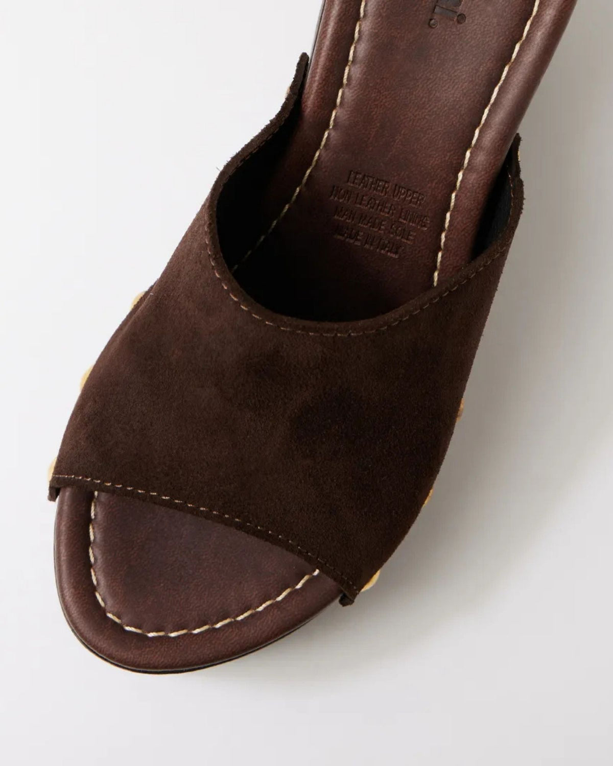 JAIDA WEDGE PLATFORM SANDALS DARK BROWN