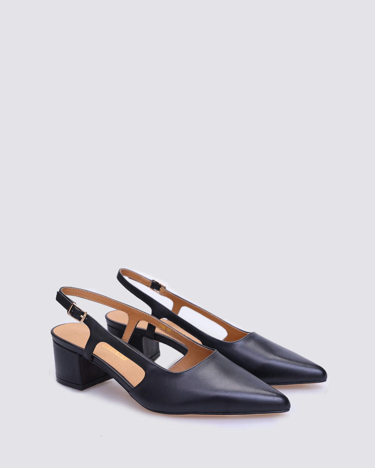 JAN SLINGBACK HEELS BLACK