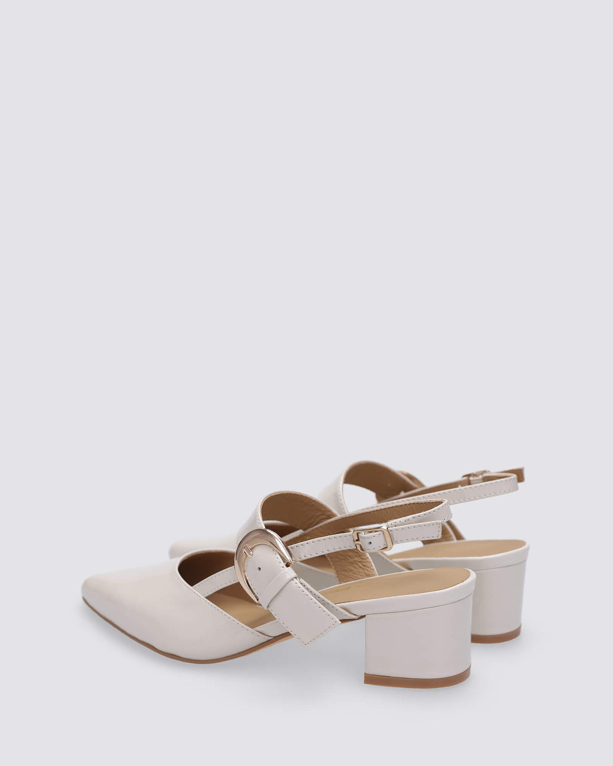 JESS SLINGBACK HEELS ALMOND PATENT