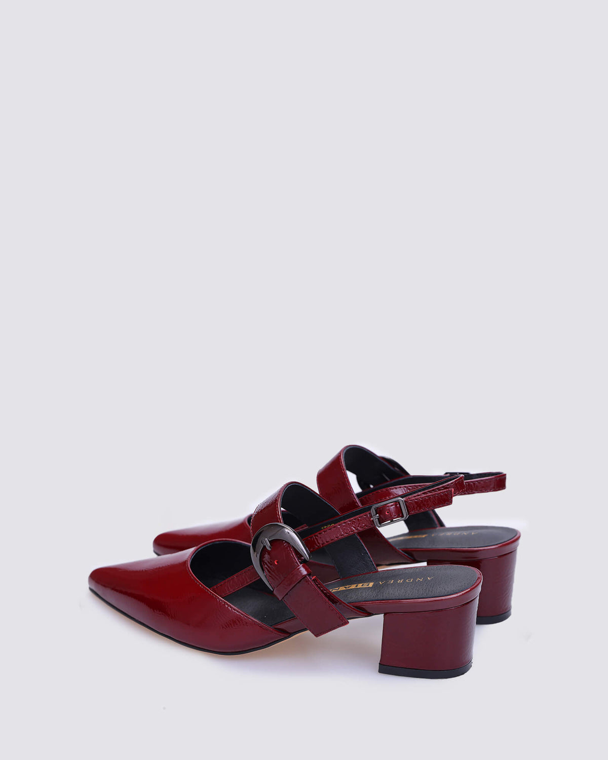 JESS SLINGBACK HEELS BORDEAUX PATENT
