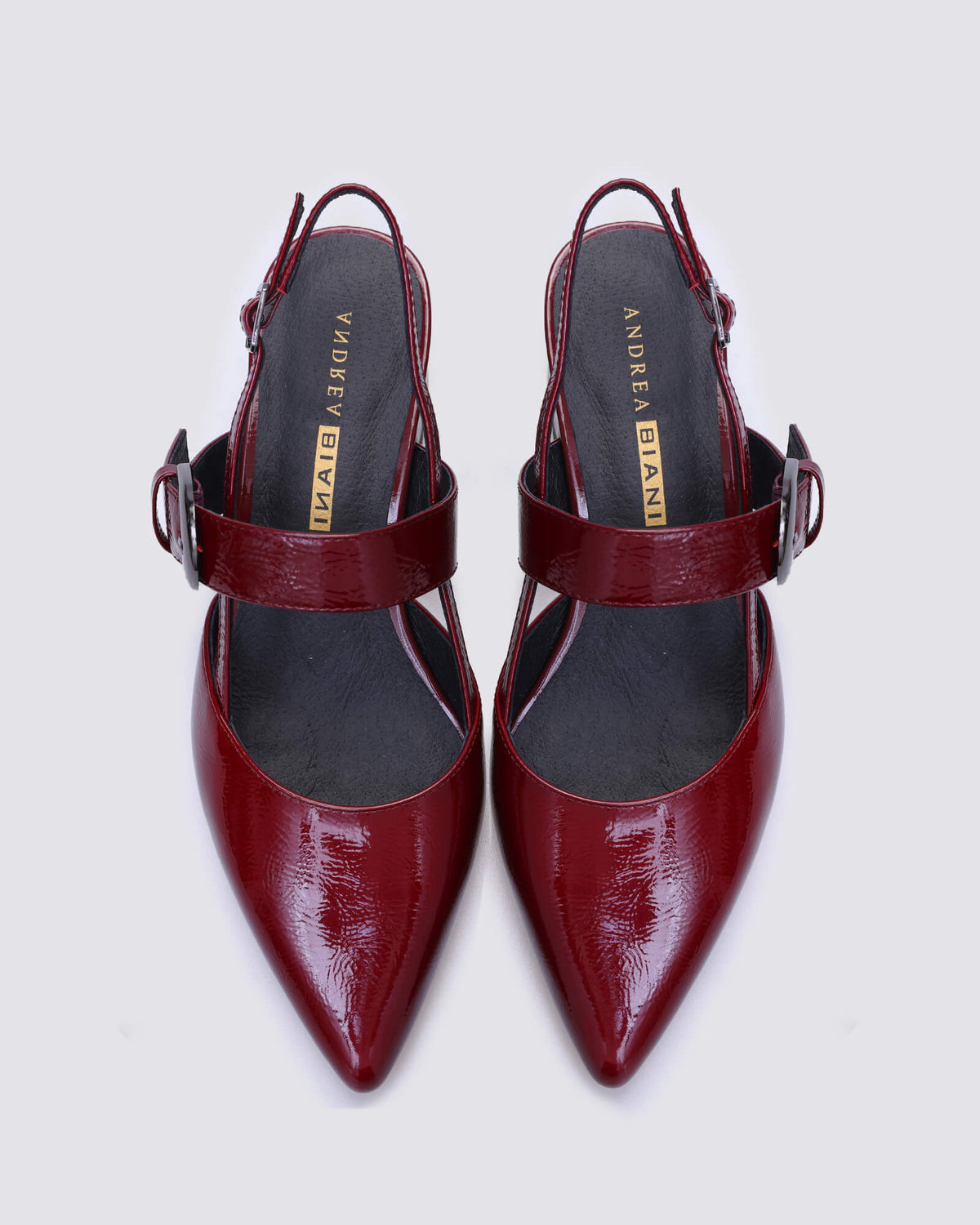 JESS SLINGBACK HEELS BORDEAUX PATENT
