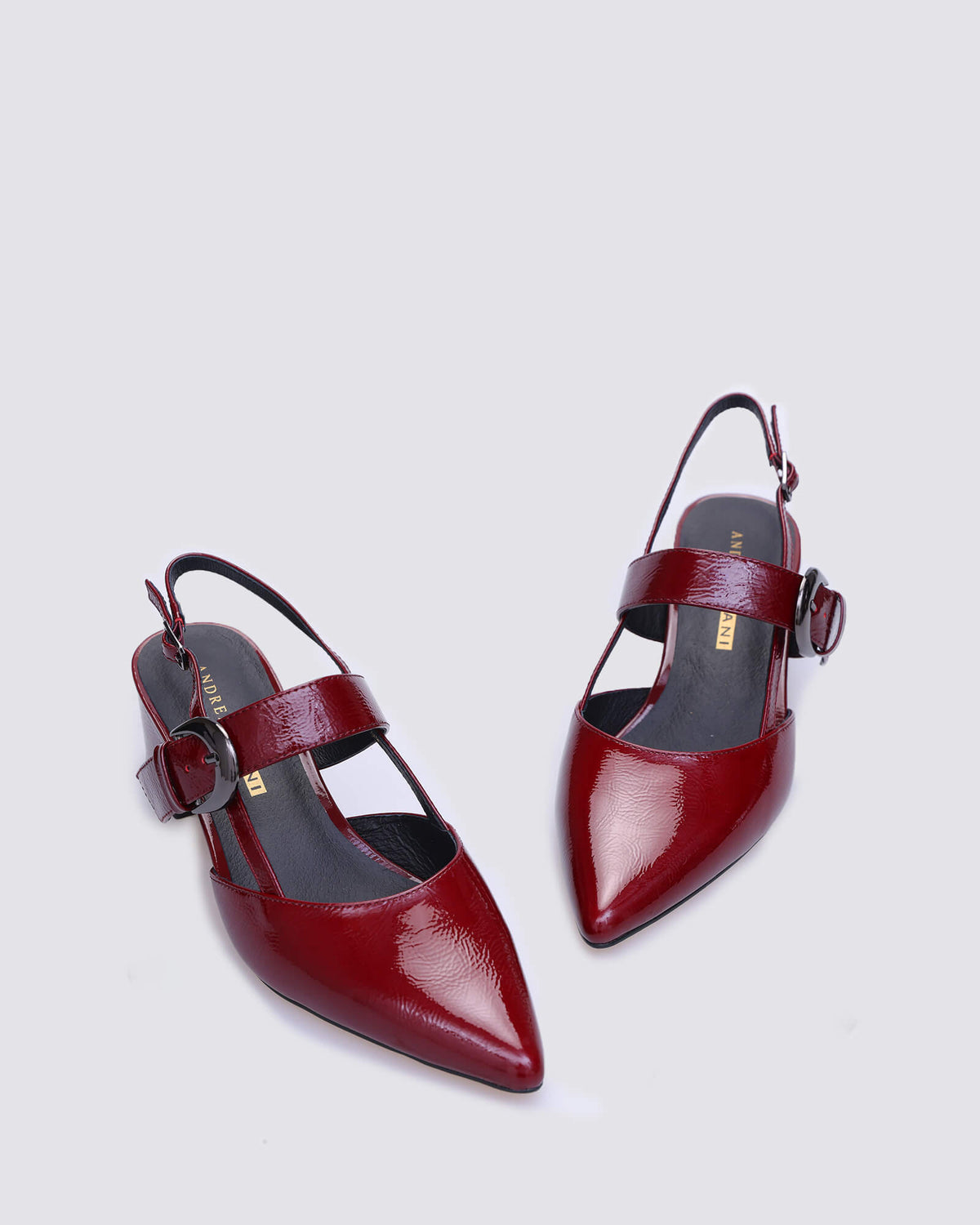 JESS SLINGBACK HEELS BORDEAUX PATENT