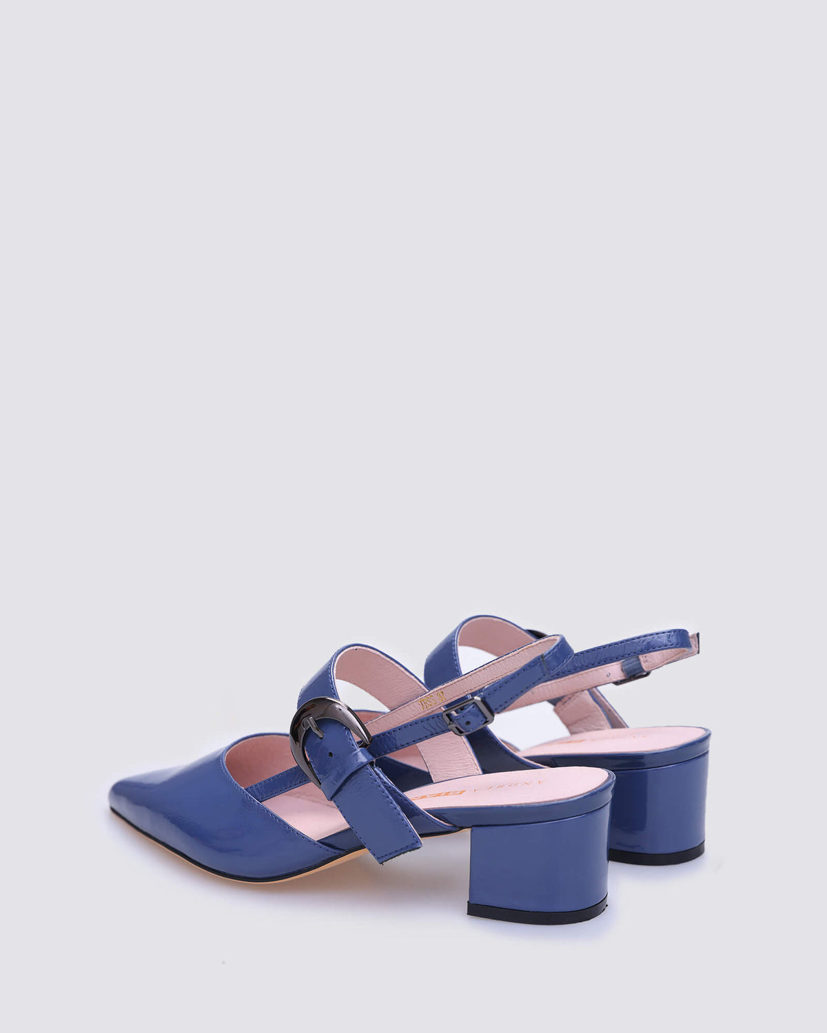 JESS SLINGBACK HEELS DENIM PATENT