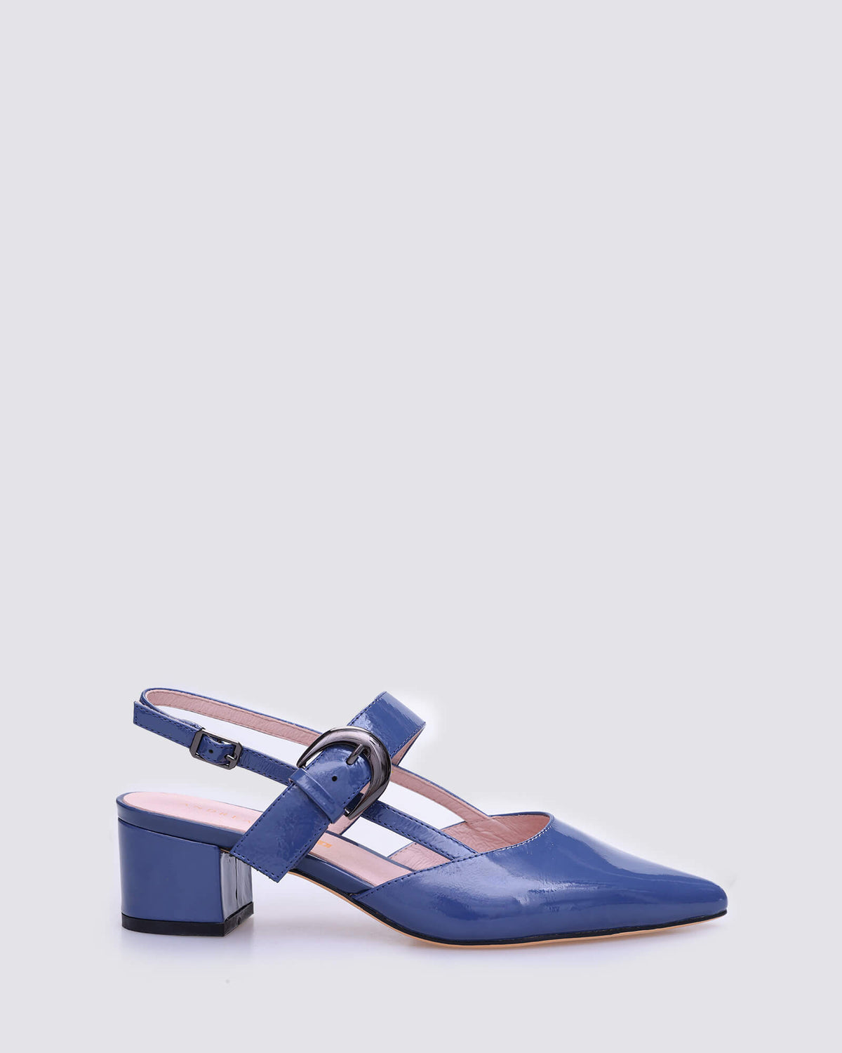 JESS SLINGBACK HEELS DENIM PATENT