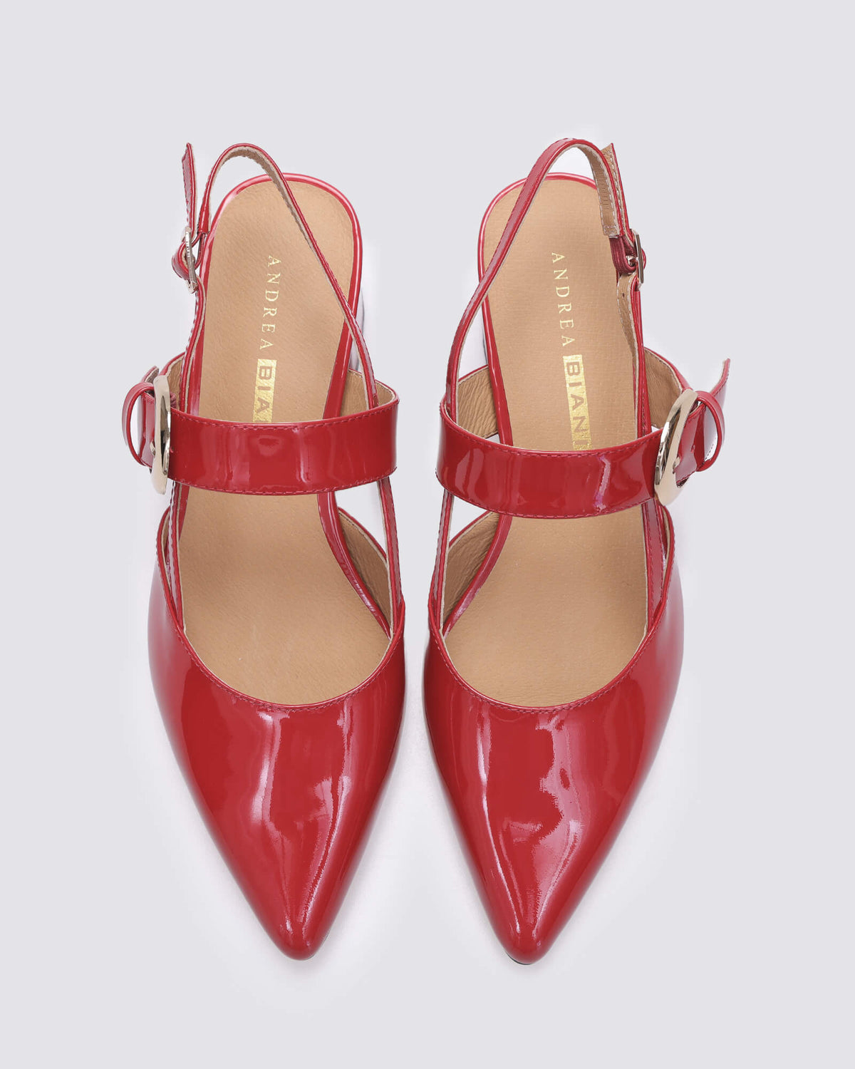 JESS SLINGBACK HEELS RED PATENT