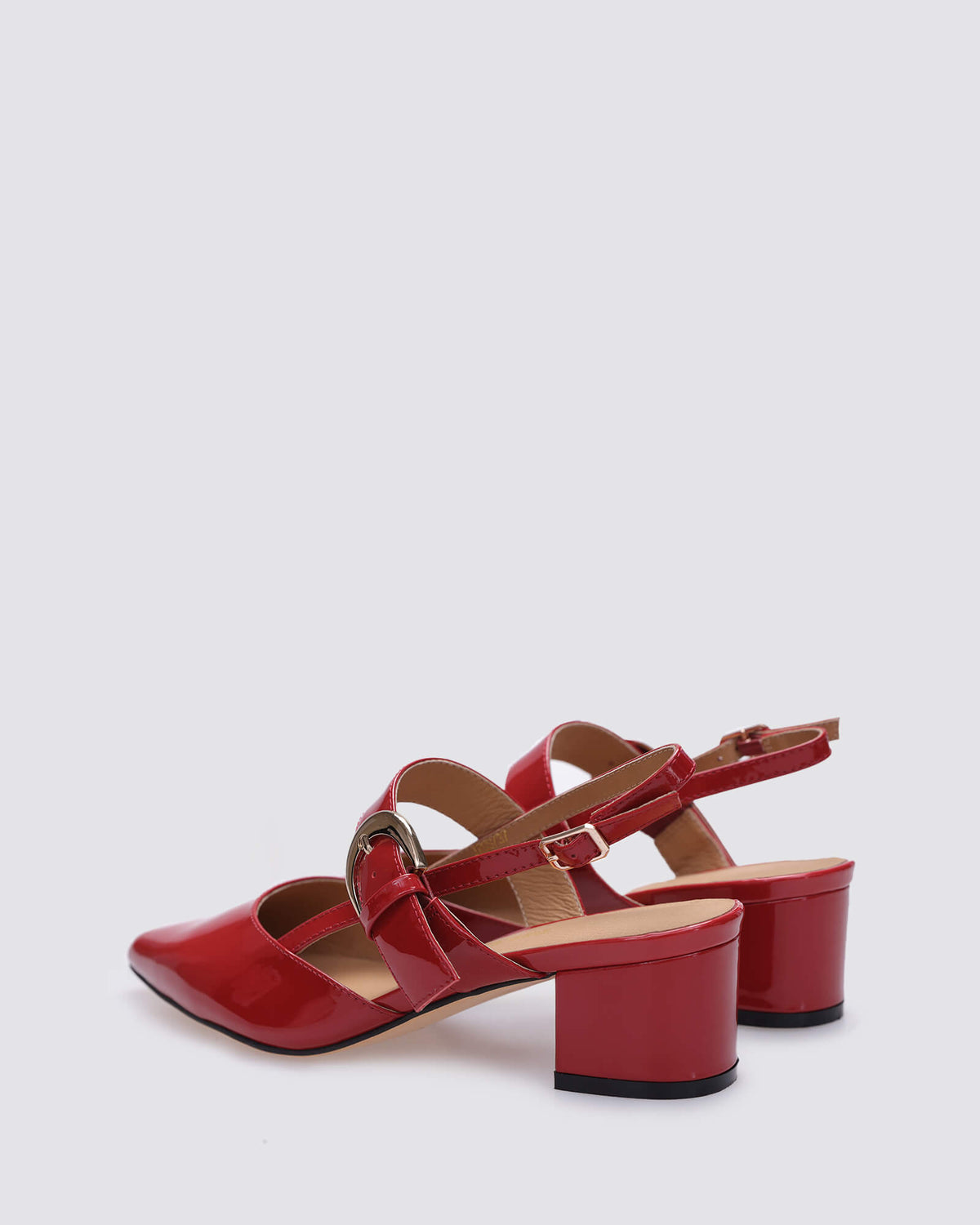 JESS SLINGBACK HEELS RED PATENT