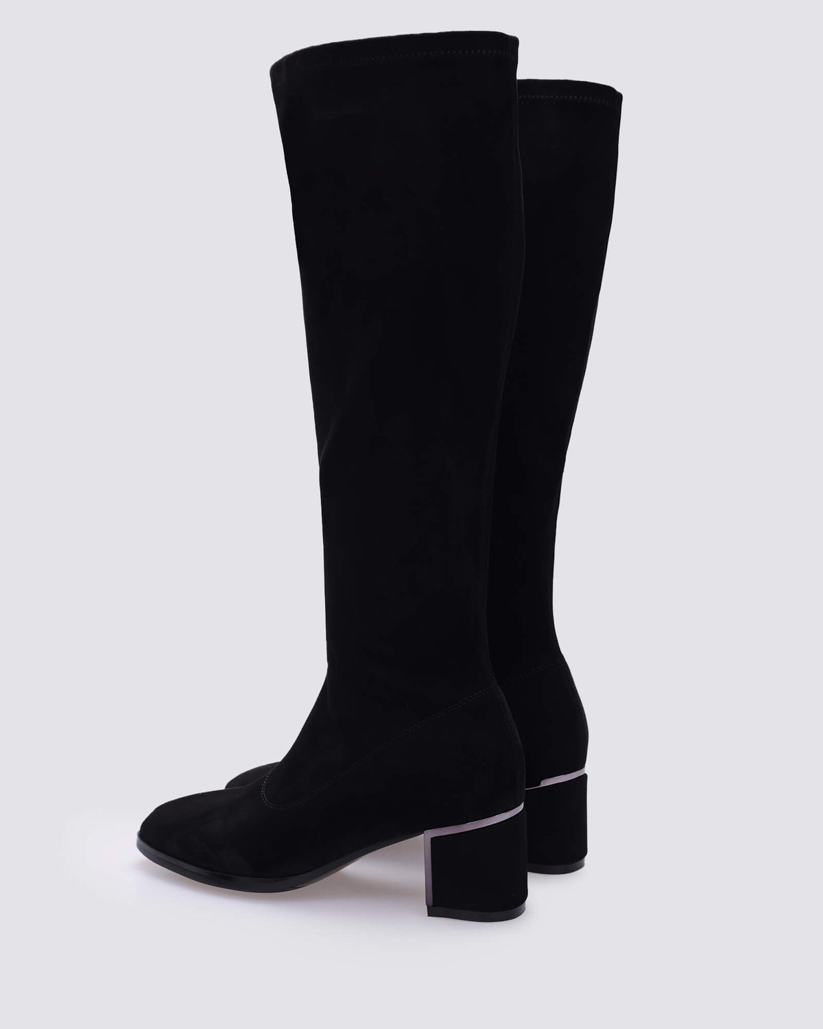 JIGGLE KNEE HIGH BLACK MICROFIBRE