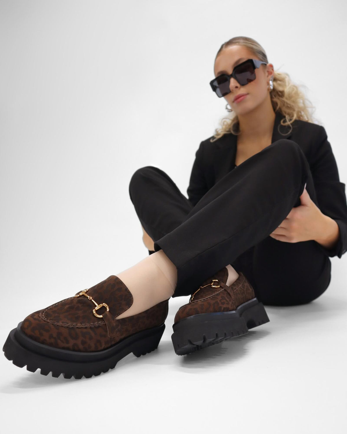 JOPLIN LOAFERS BLACK LEOPARD