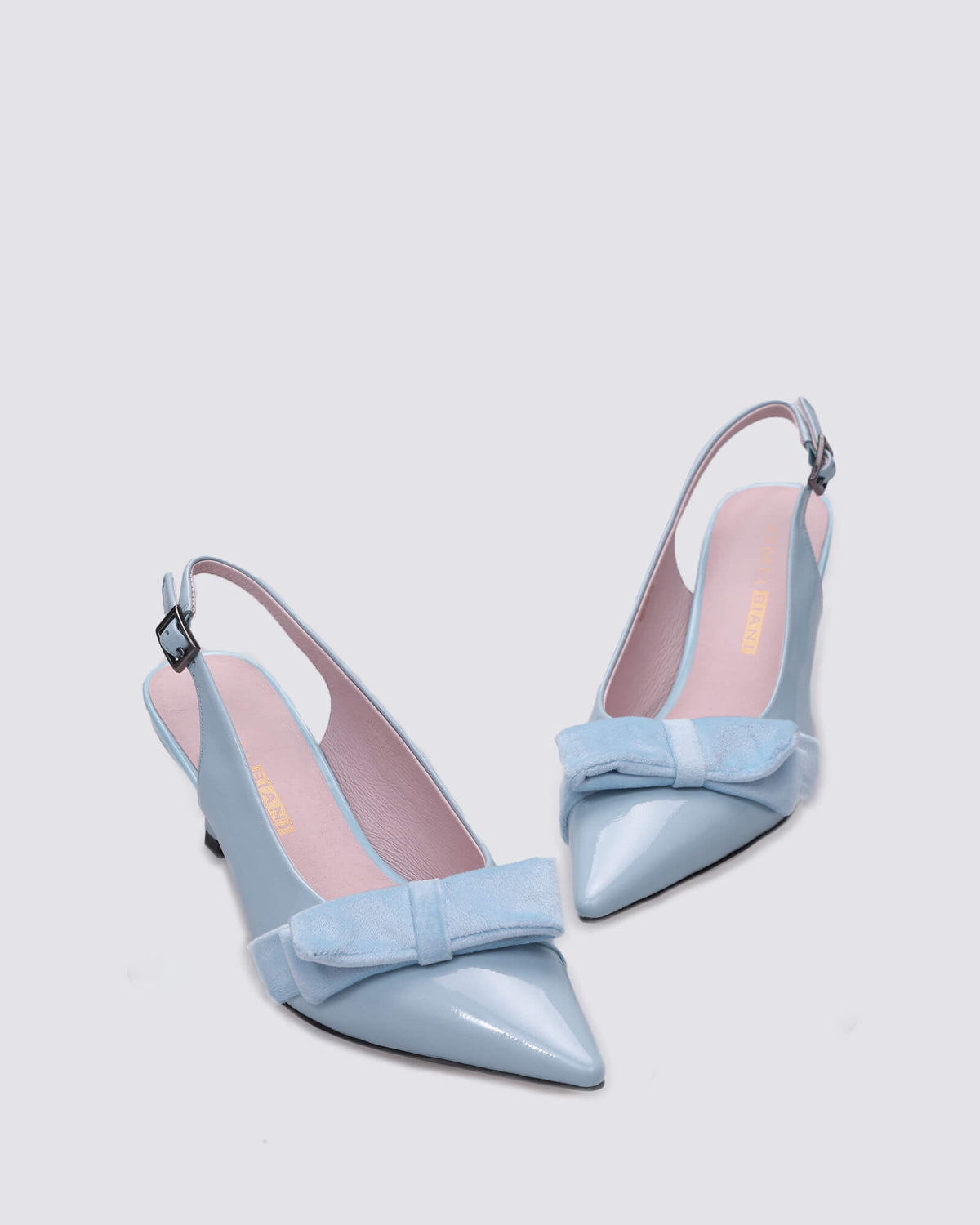 JULIA SLINGBACK HEELS SKY BLUE PATENT