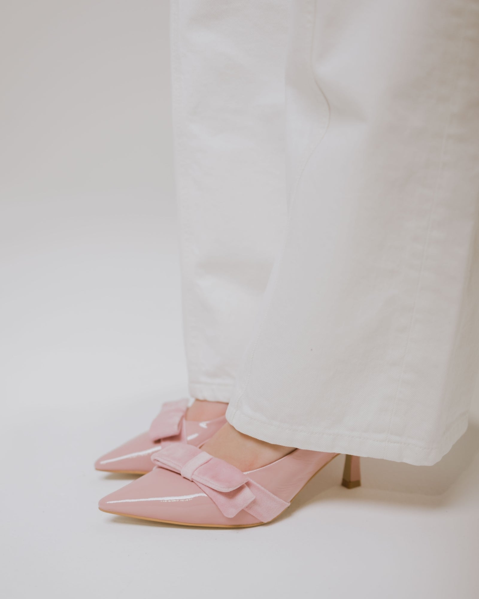 JULIA SLINGBACK HEELS PINK PATENT