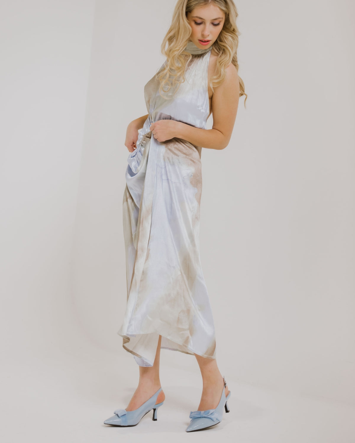 JULIA SLINGBACK HEELS SKY BLUE PATENT