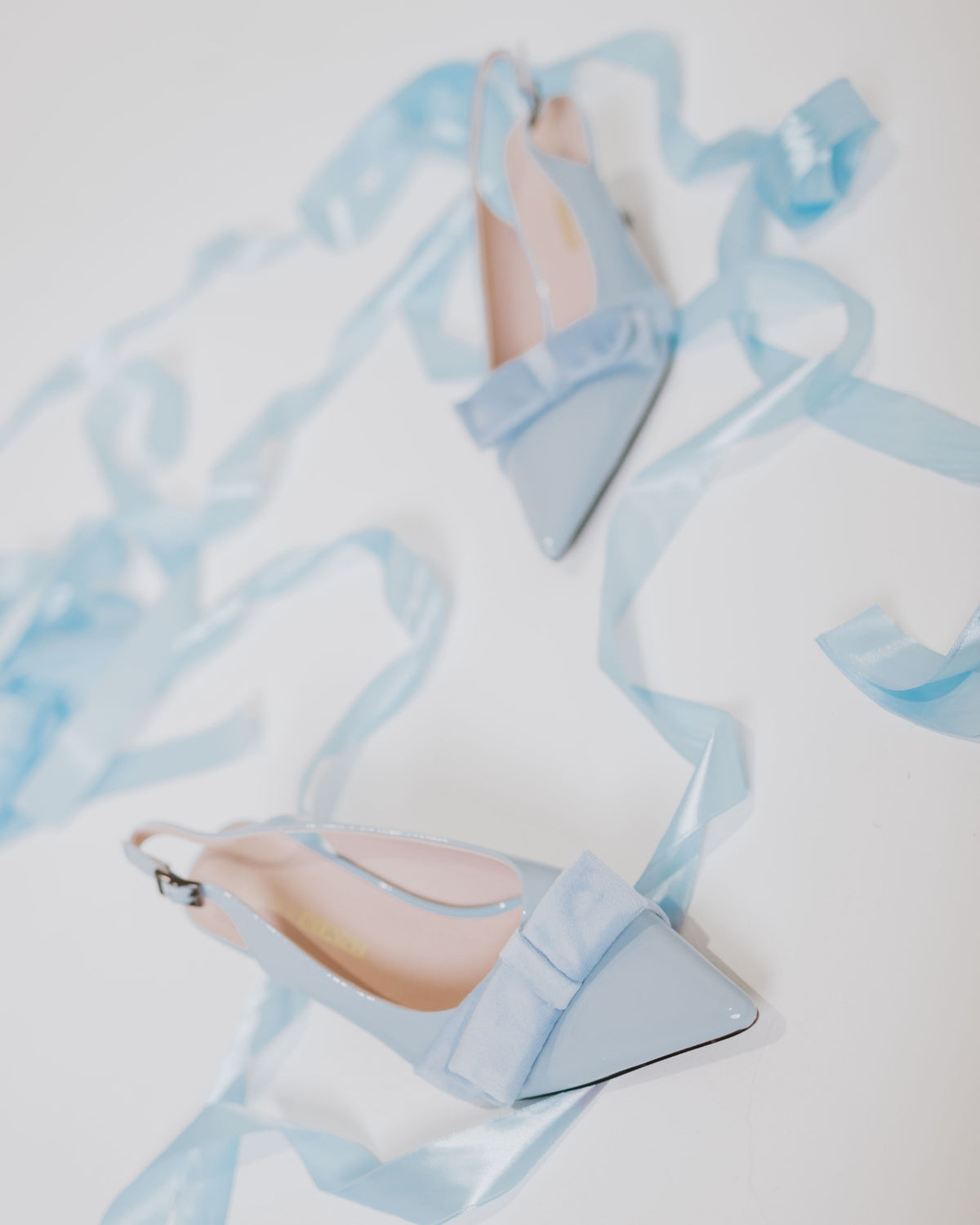 JULIA SLINGBACK HEELS SKY BLUE PATENT