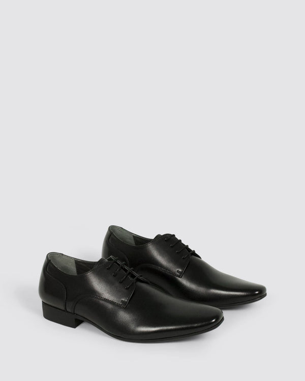 GRAND DRESS SHOES BLACK LEATHER