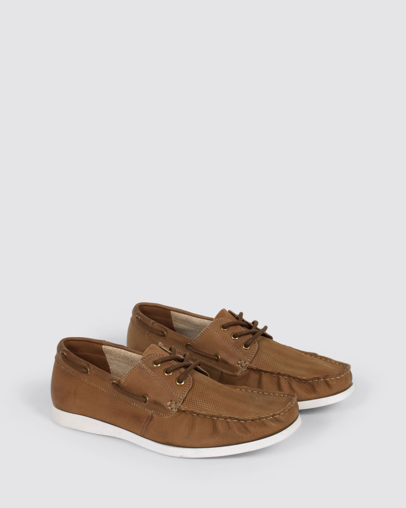 LATERAL LOAFERS TAN WASH LEATHER