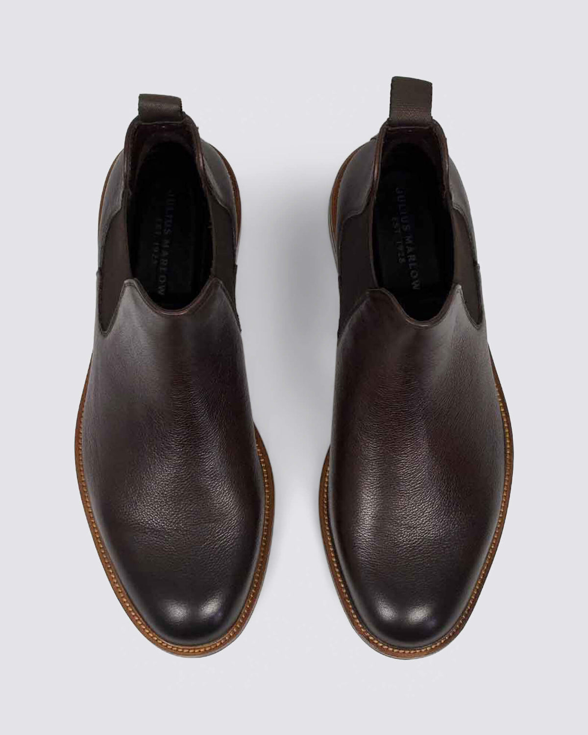 NUDGE MENS CHELSEA BOOTS BROWN