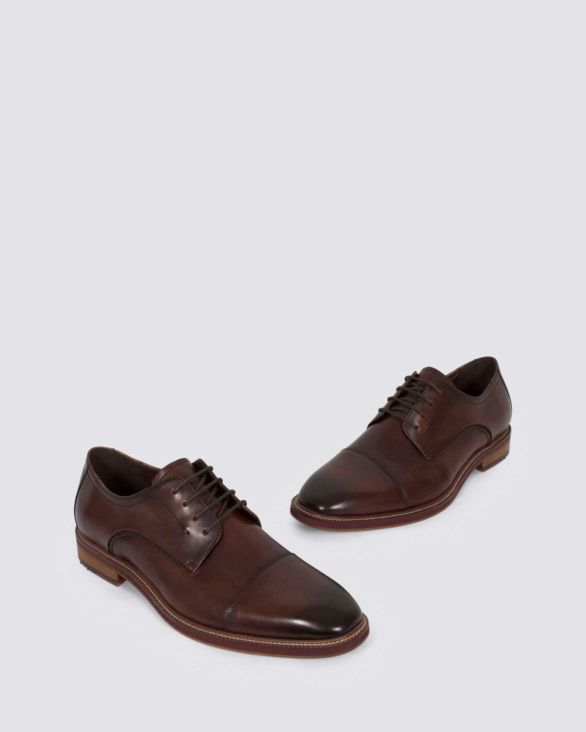 SCRIBBLE MENS SHOES CHOCOLATE