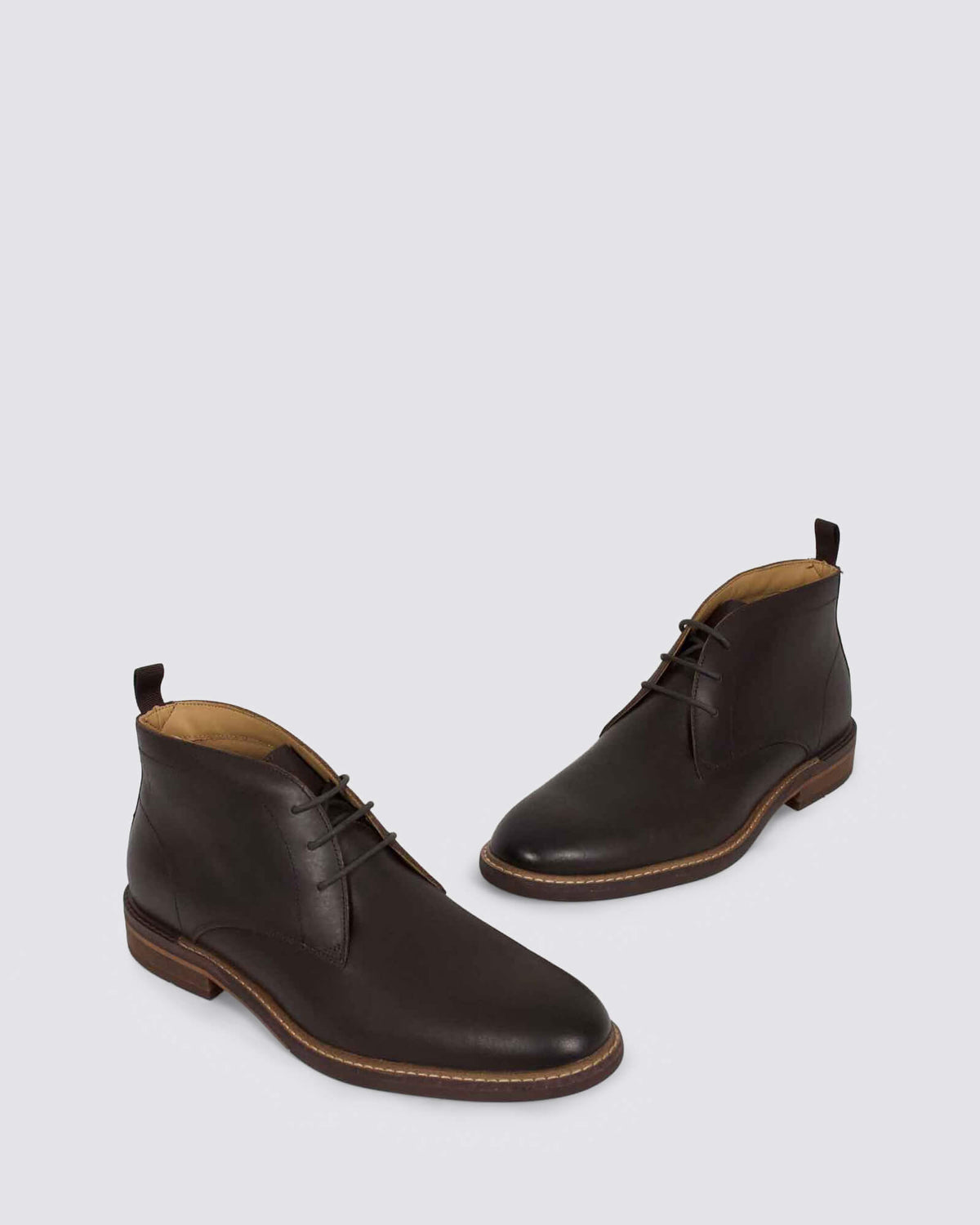 TARGA MENS LACE UP BOOTS BROWN