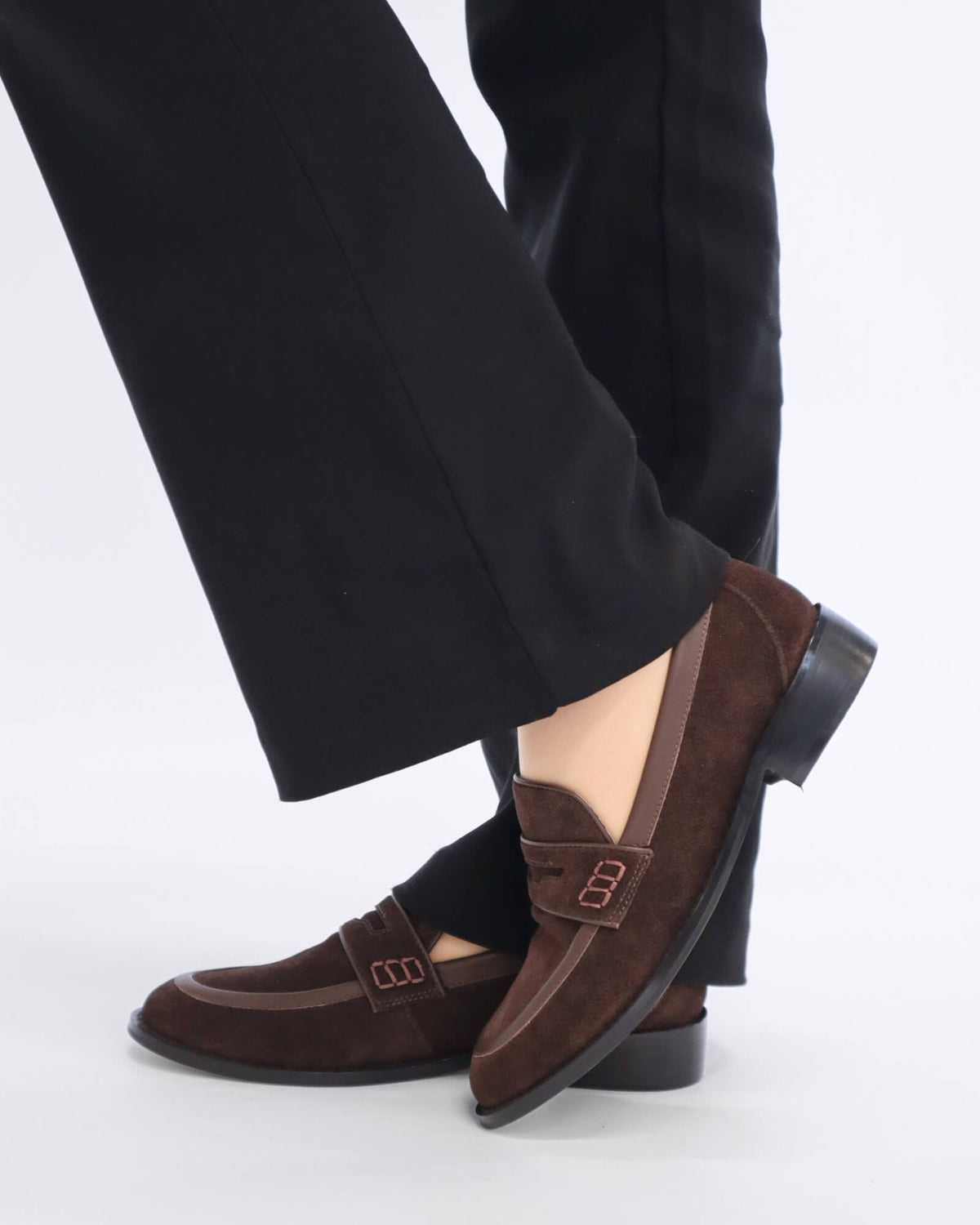JUMP LOAFERS CHOCOLATE SUEDE