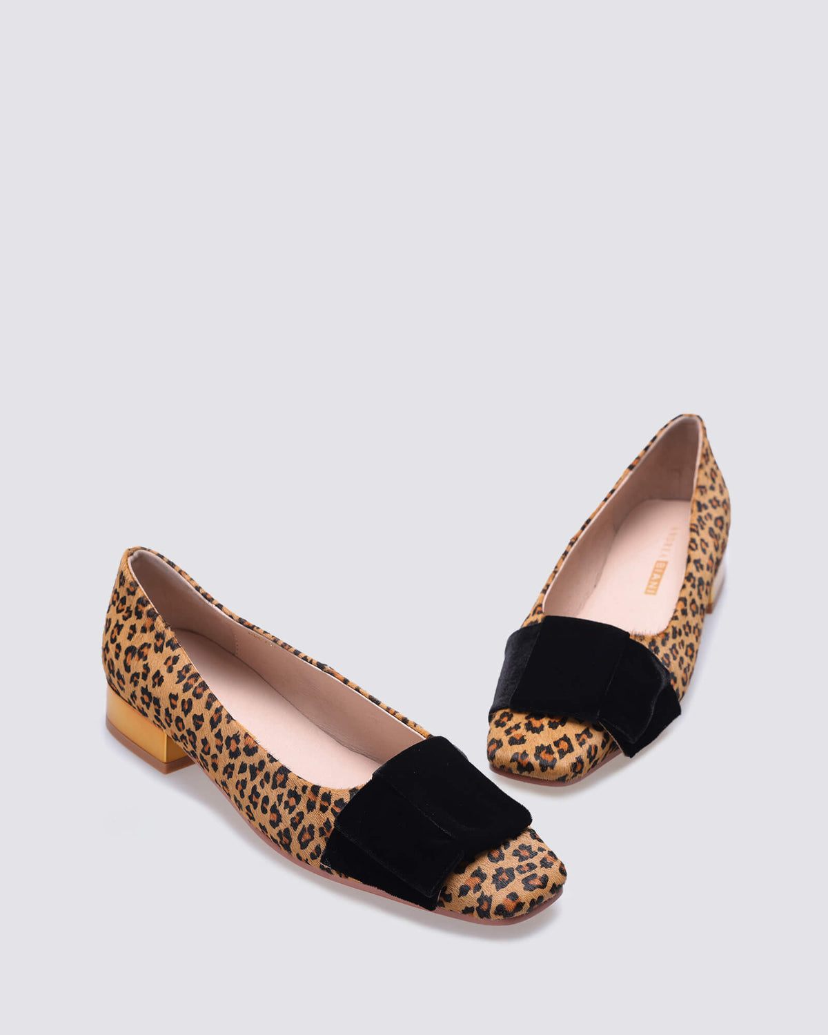 JUNE BALLET FLATS TAN LEOPARD LEATHER