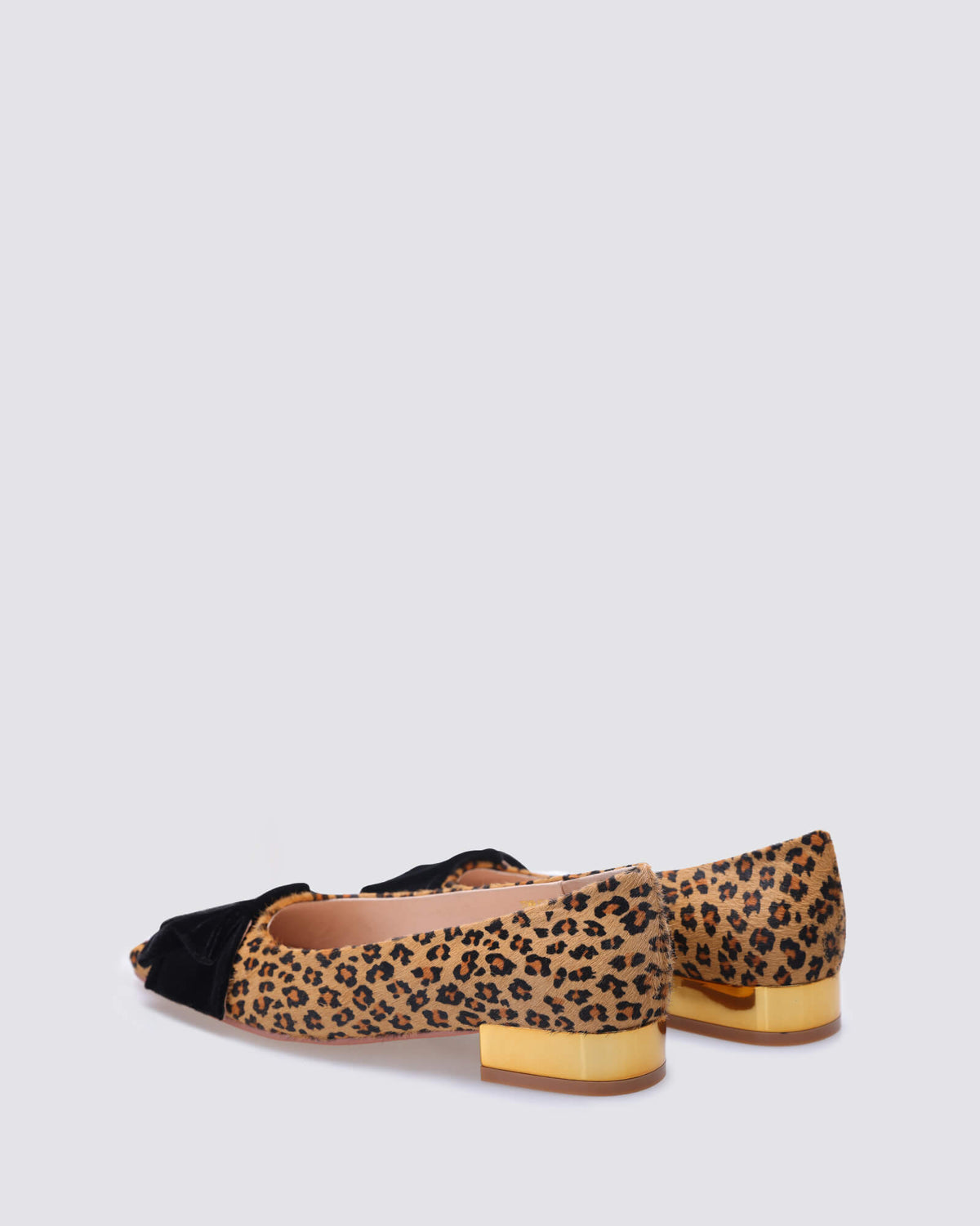 JUNE BALLET FLATS TAN LEOPARD LEATHER