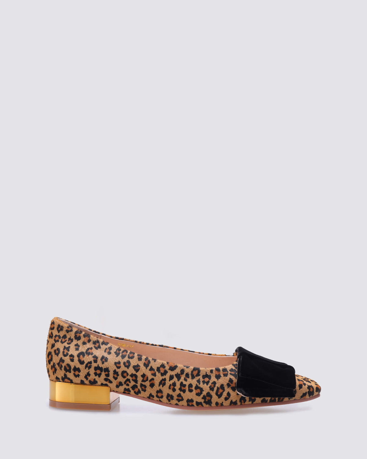 JUNE BALLET FLATS TAN LEOPARD LEATHER