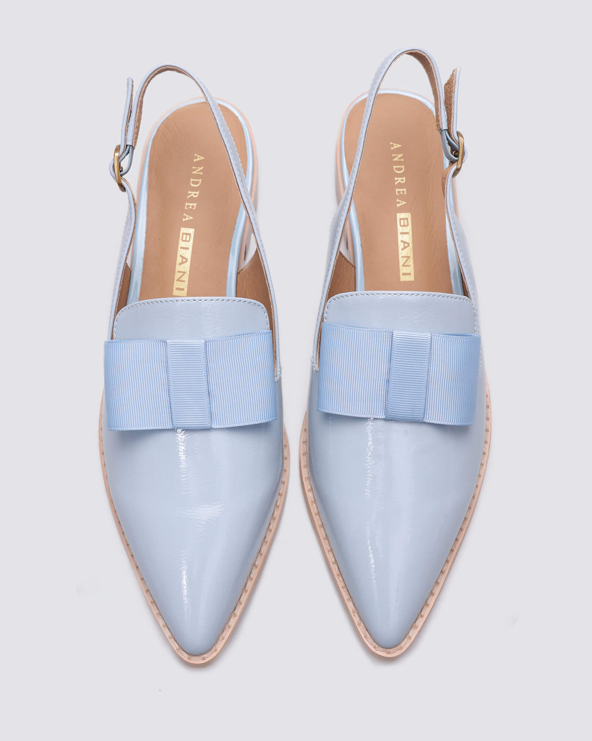 JUNIPER SLINGBACK FLATS SKY BLUE PATENT/BLUE